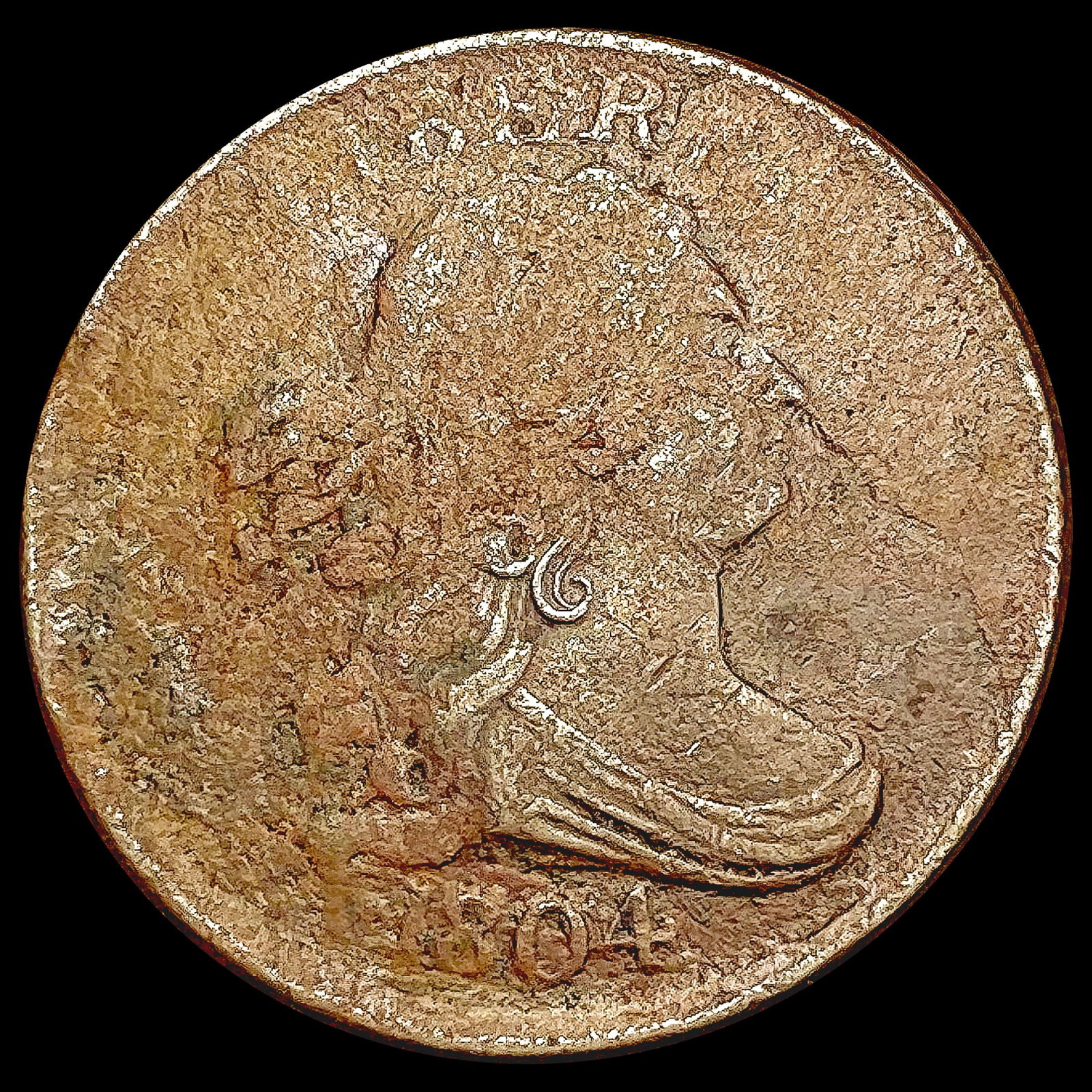 1804 Draped Bust Half Cent NICELY CIRCULATED (1 of 2)