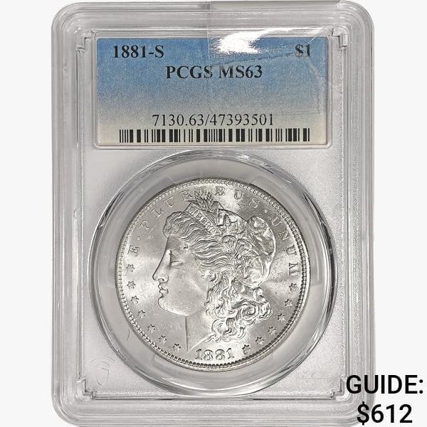 1881-S Morgan Silver Dollar PCGS MS63 (1 of 2)