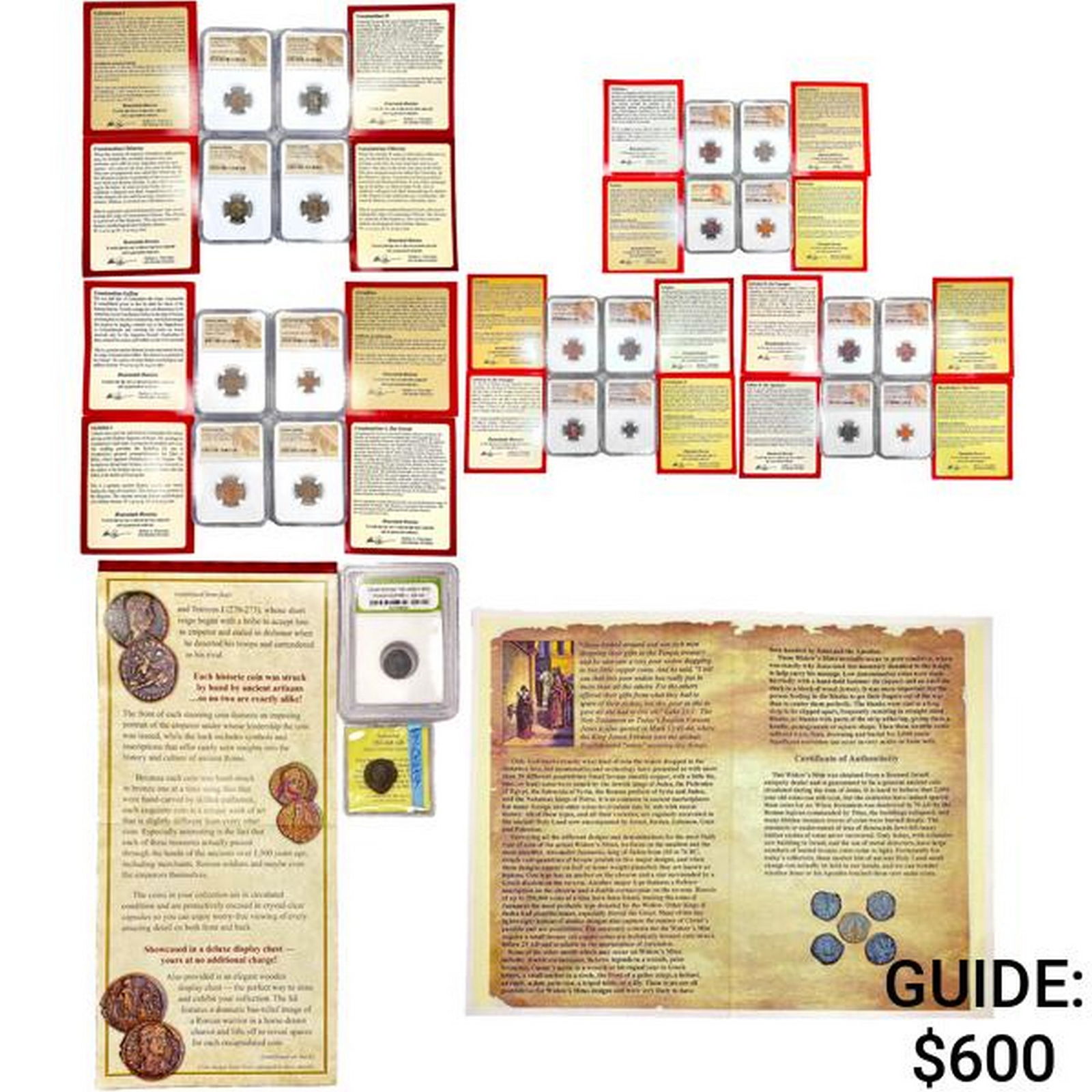 305-423 AD Roman Emp. Bronze Coins; NGC Graded [24 (1 of 9)