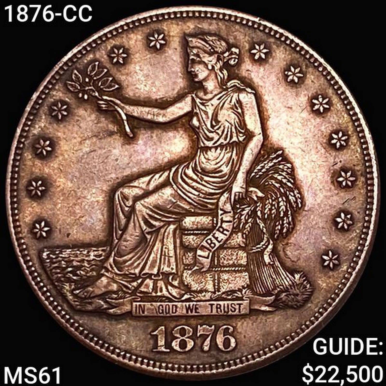 1876-CC Silver Trade Dollar UNCIRCULATED (1 of 2)