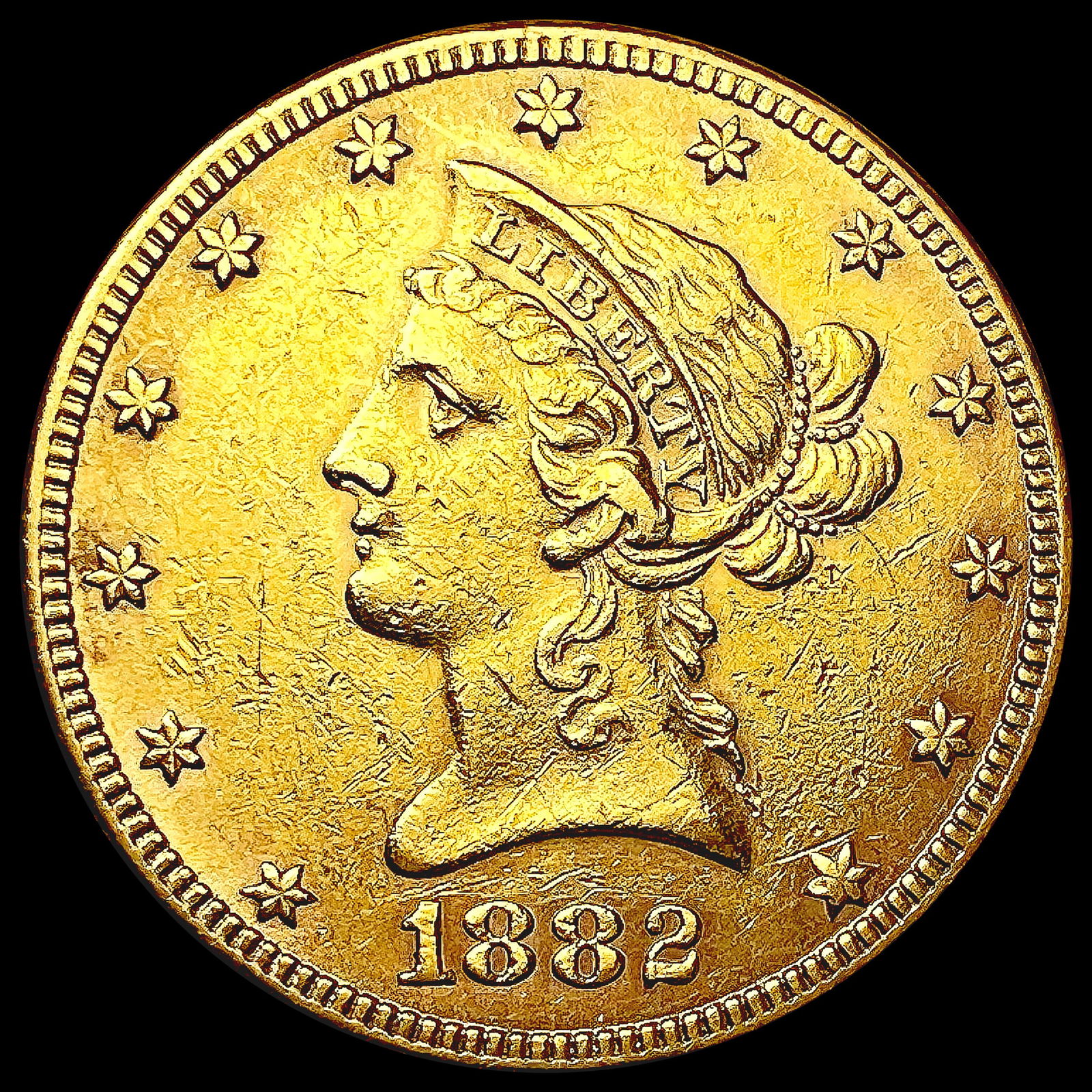 1882 $10 Gold Eagle UNCIRCULATED (1 of 2)