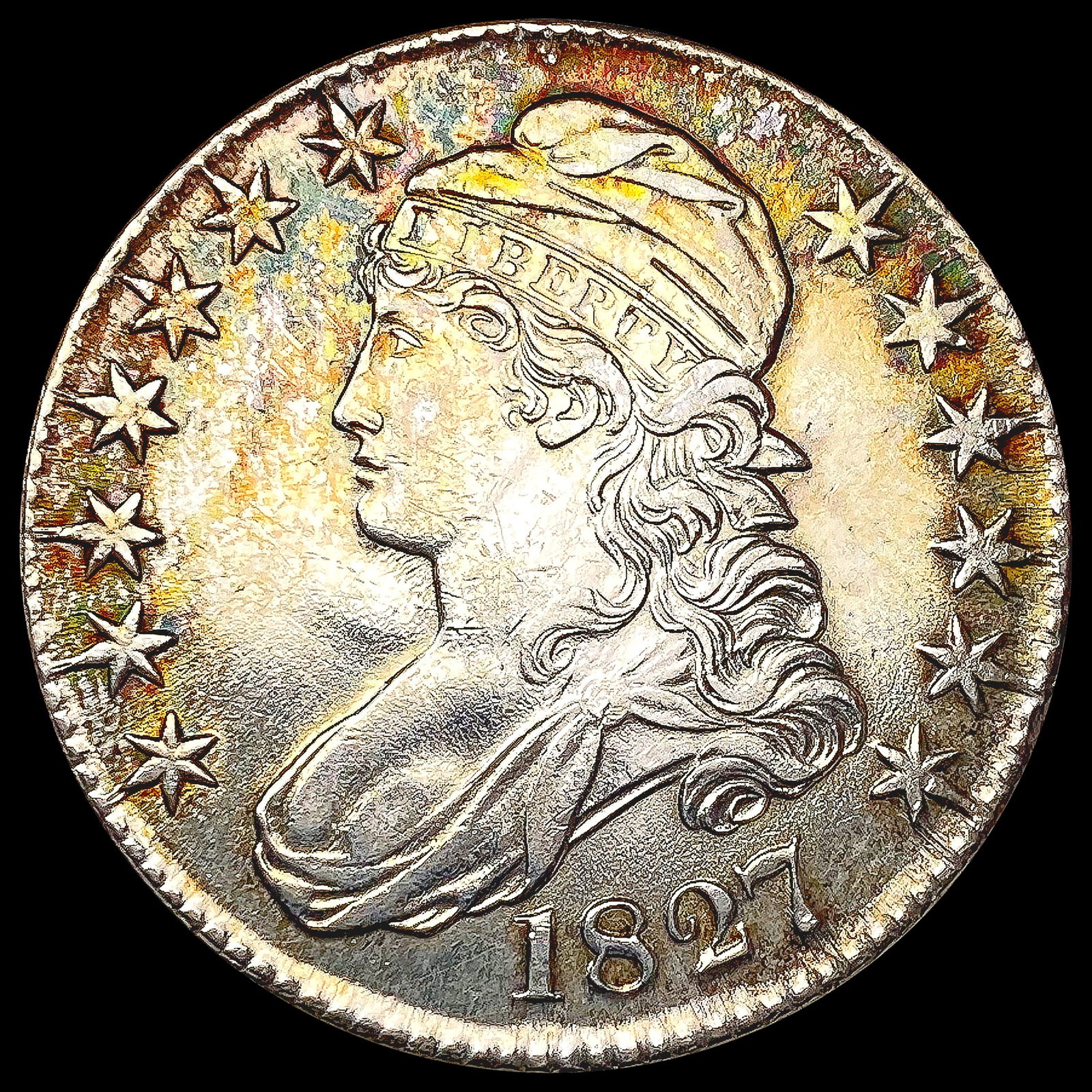 1827 Capped Bust Half Dollar UNCIRCULATED (1 of 2)