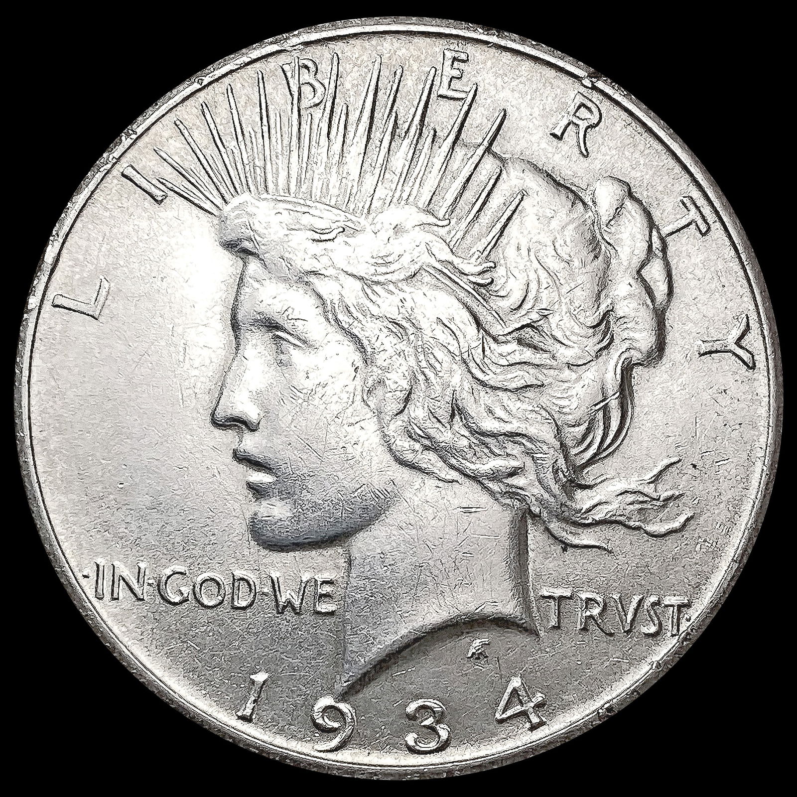 1934-S Silver Peace Dollar UNCIRCULATED (1 of 2)