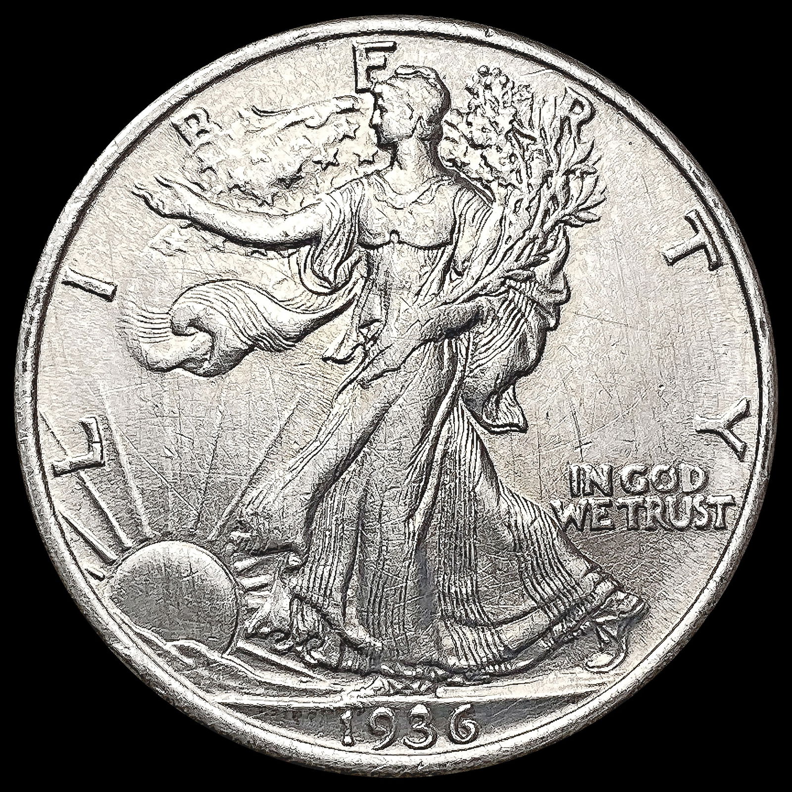 1936 Walking Liberty Half Dollar CHOICE AU (1 of 2)