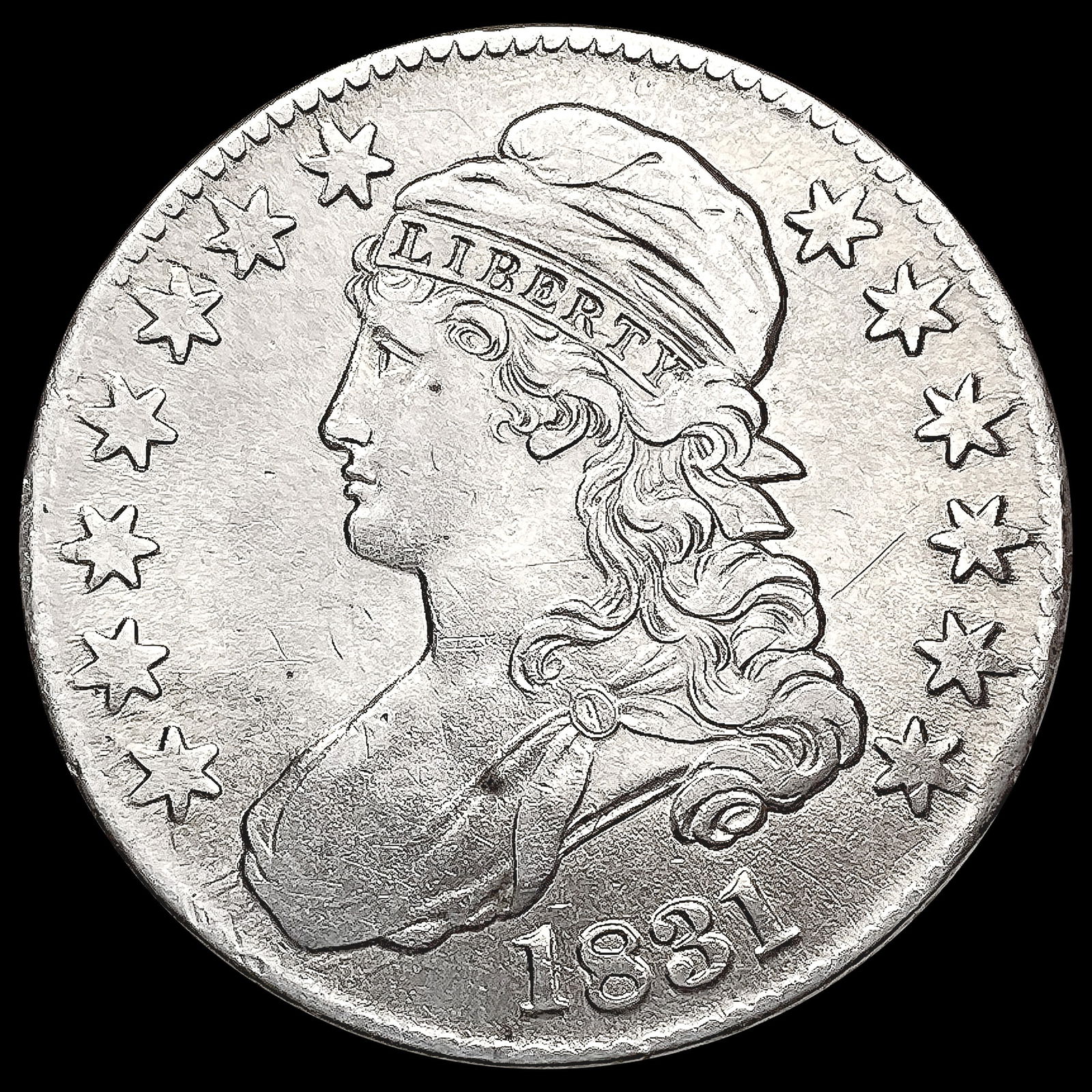 1831 Capped Bust Half Dollar HIGH GRADE (1 of 2)
