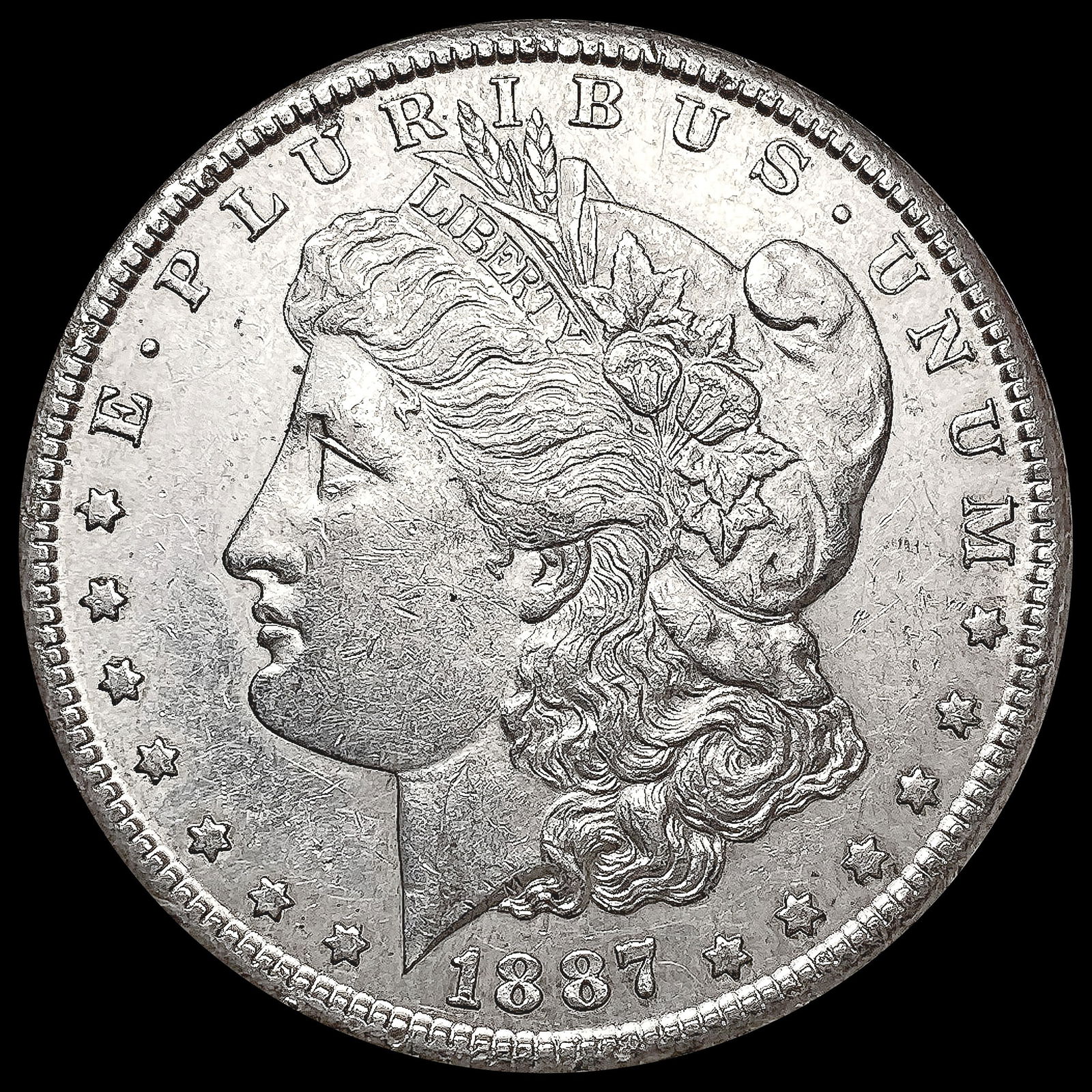 1887-S Morgan Silver Dollar CLOSELY UNCIRCULATED (1 of 2)