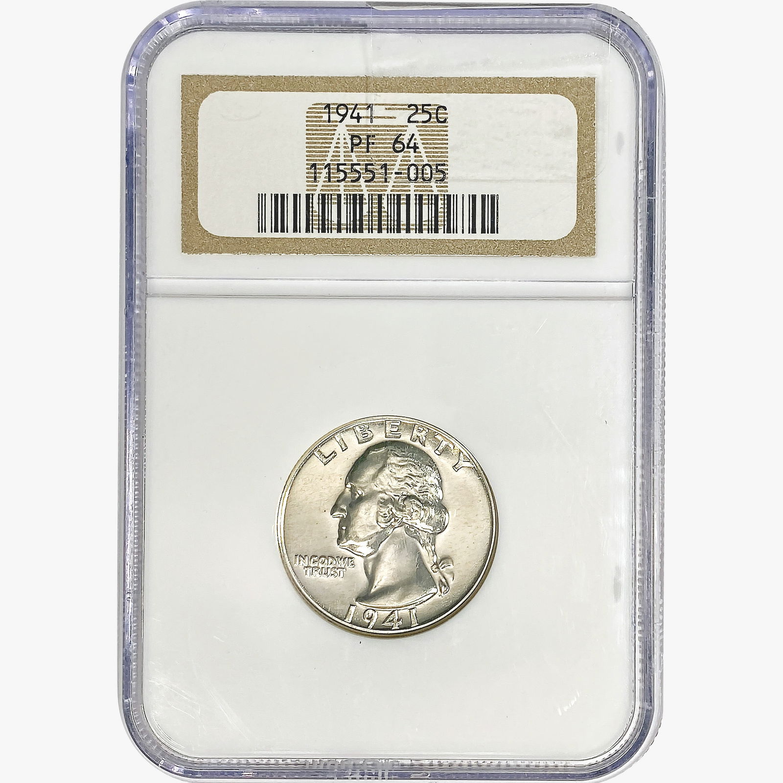 1941 Washington Silver Quarter NGC PF64 (1 of 2)