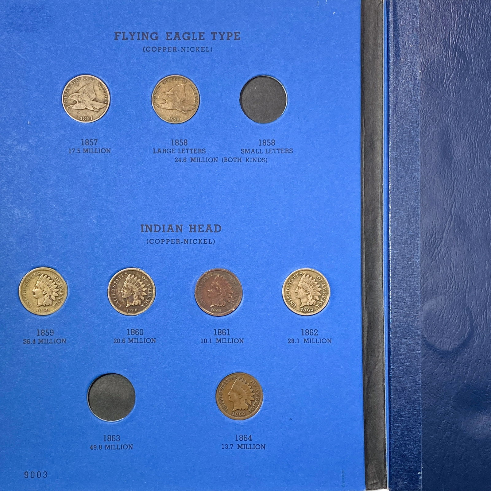 1857-1909 Flying Eagle and Indian Cent Set [44 Coi (1 of 4)