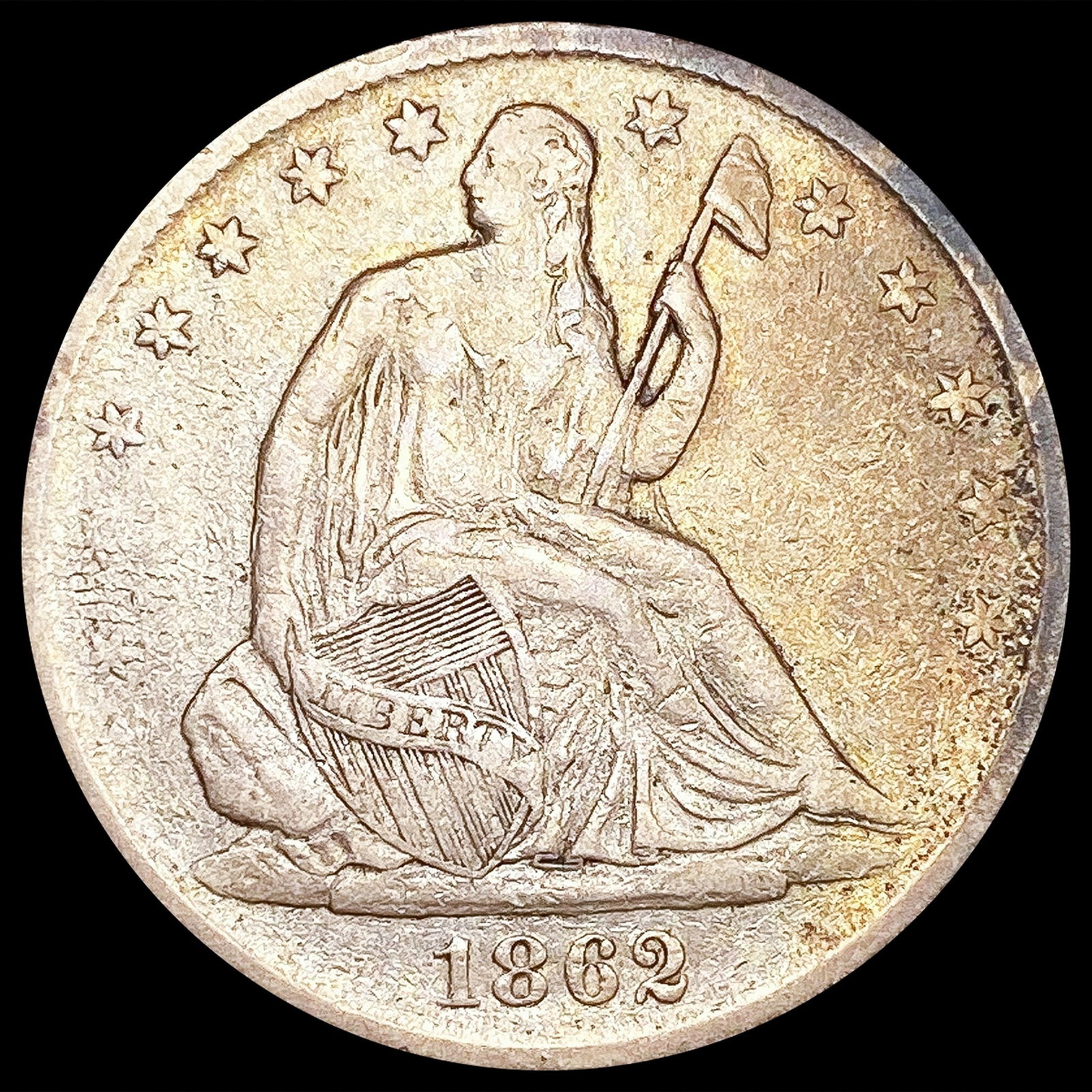 1862-S Seated Liberty Half Dollar NEARLY UNCIRCULA (1 of 2)