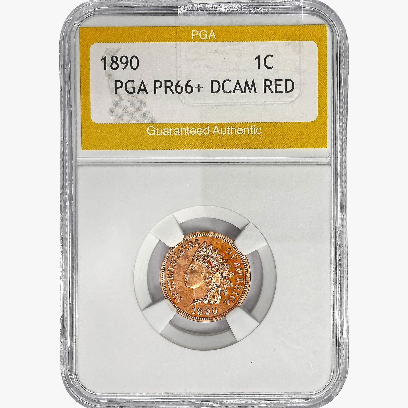 1890 Indian Head Cent PGA PR66+ DCAM RED (1 of 2)
