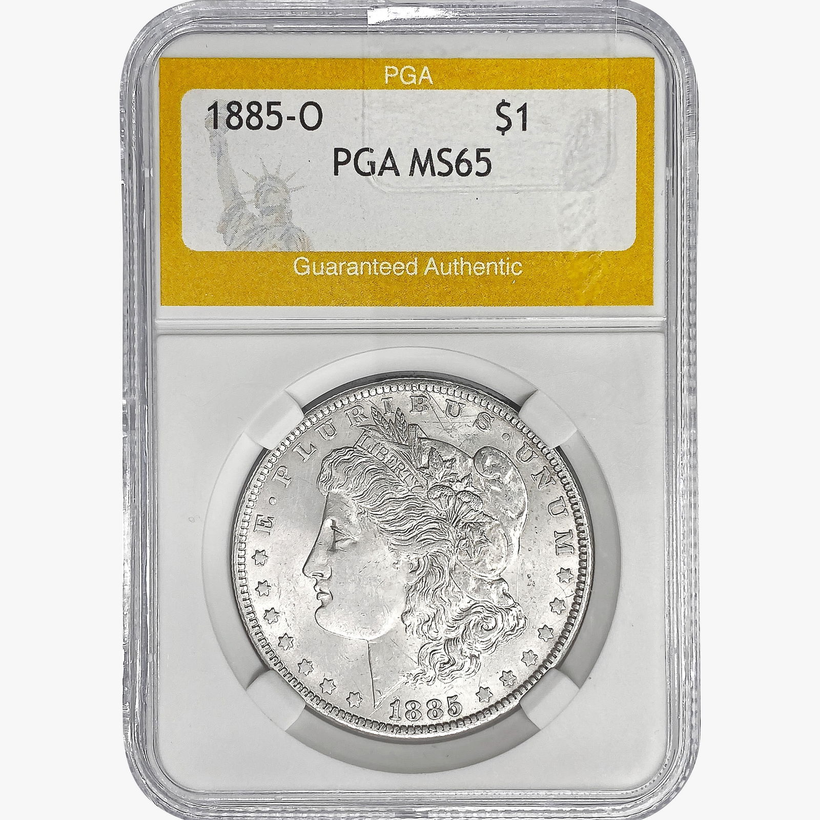 1885-O Morgan Silver Dollar PGA MS65 (1 of 2)