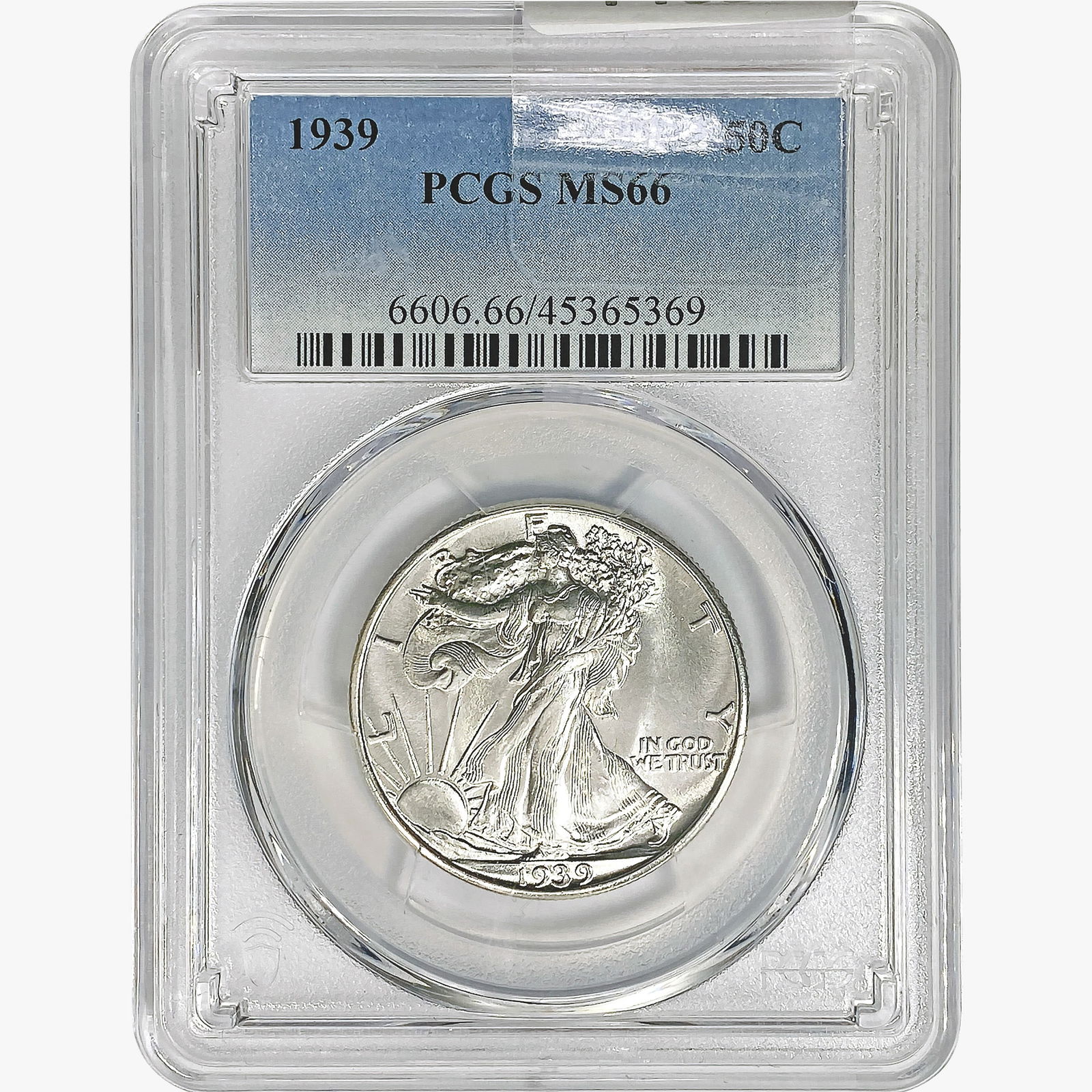 1939 Walking Liberty Half Dollar PCGS MS66 (1 of 2)