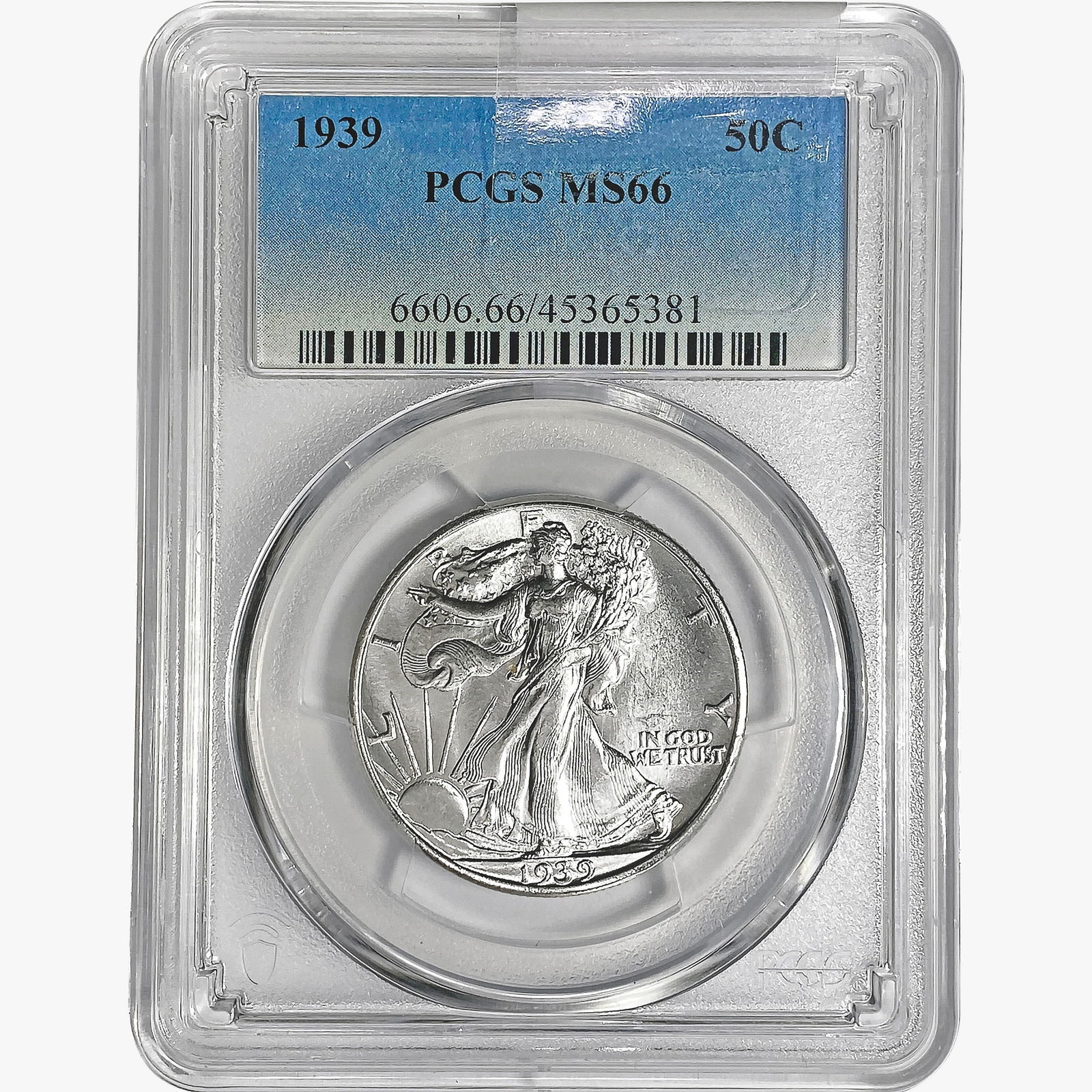 1939 Walking Liberty Half Dollar PCGS MS66 (1 of 2)