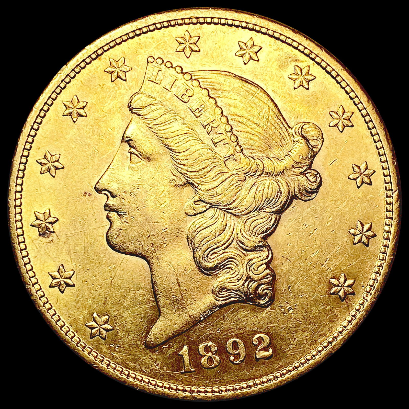 1892-S $20 Gold Double Eagle UNCIRCULATED (1 of 2)