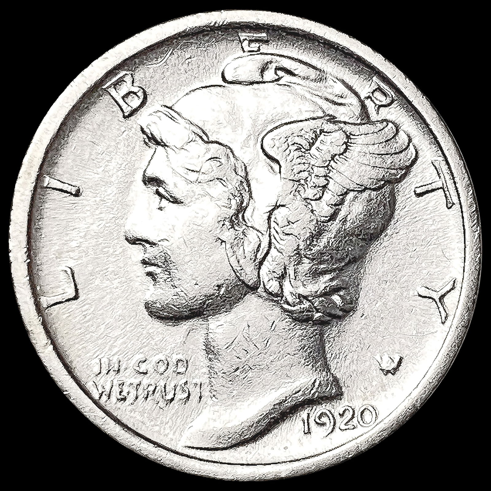 1920-S Mercury Dime UNCIRCULATED (1 of 2)