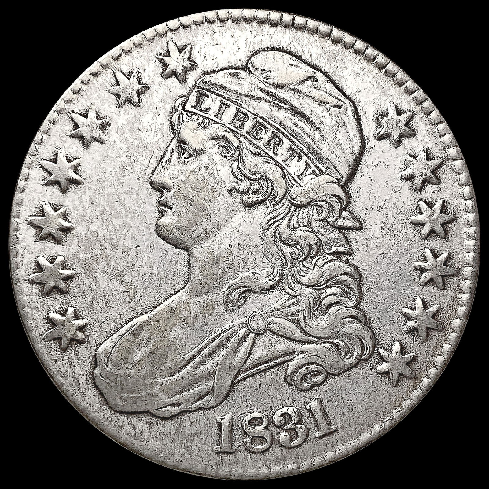 1831 Capped Bust Half Dollar CLOSELY UNCIRCULATED (1 of 2)