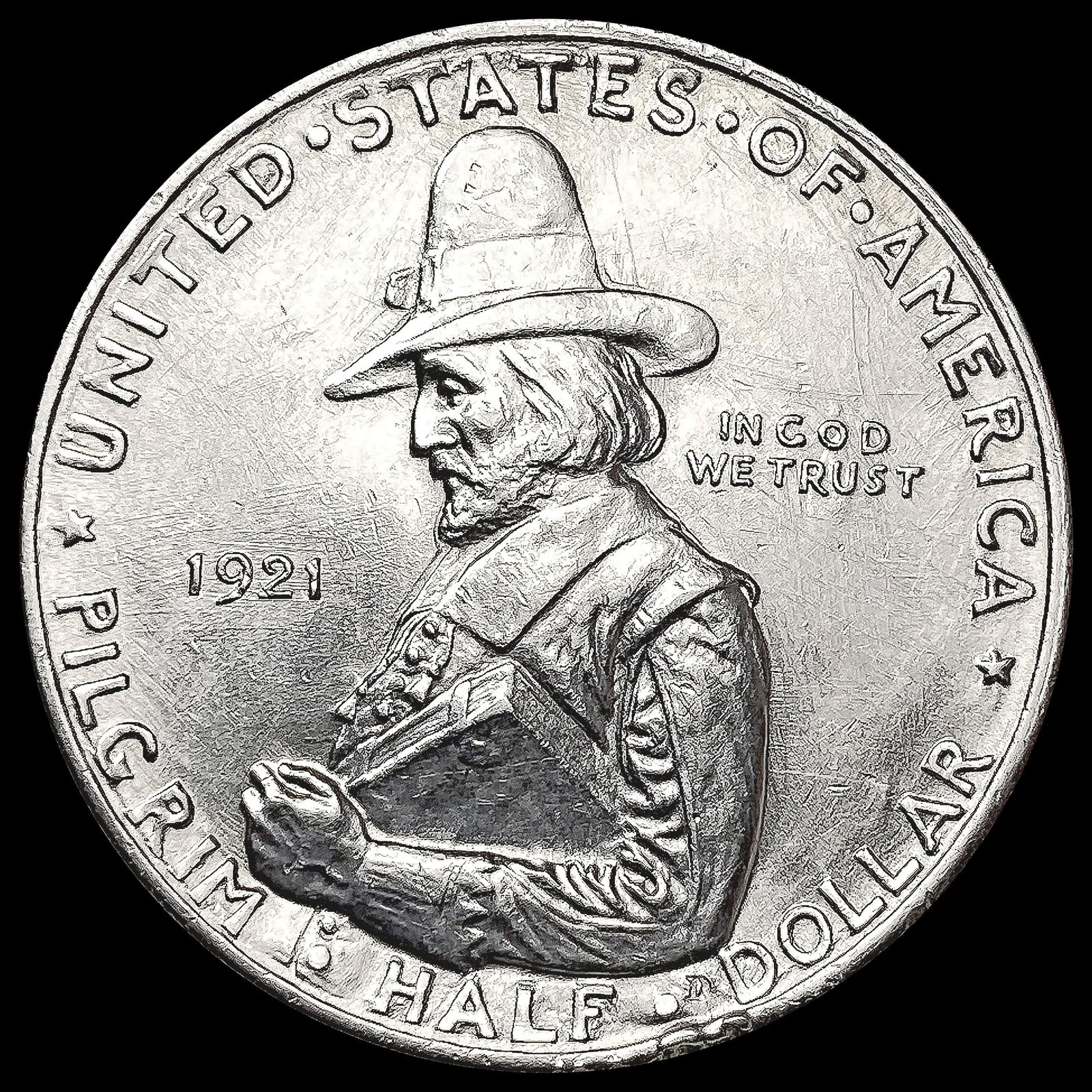1921 Pilgrim Half Dollar UNCIRCULATED (1 of 2)