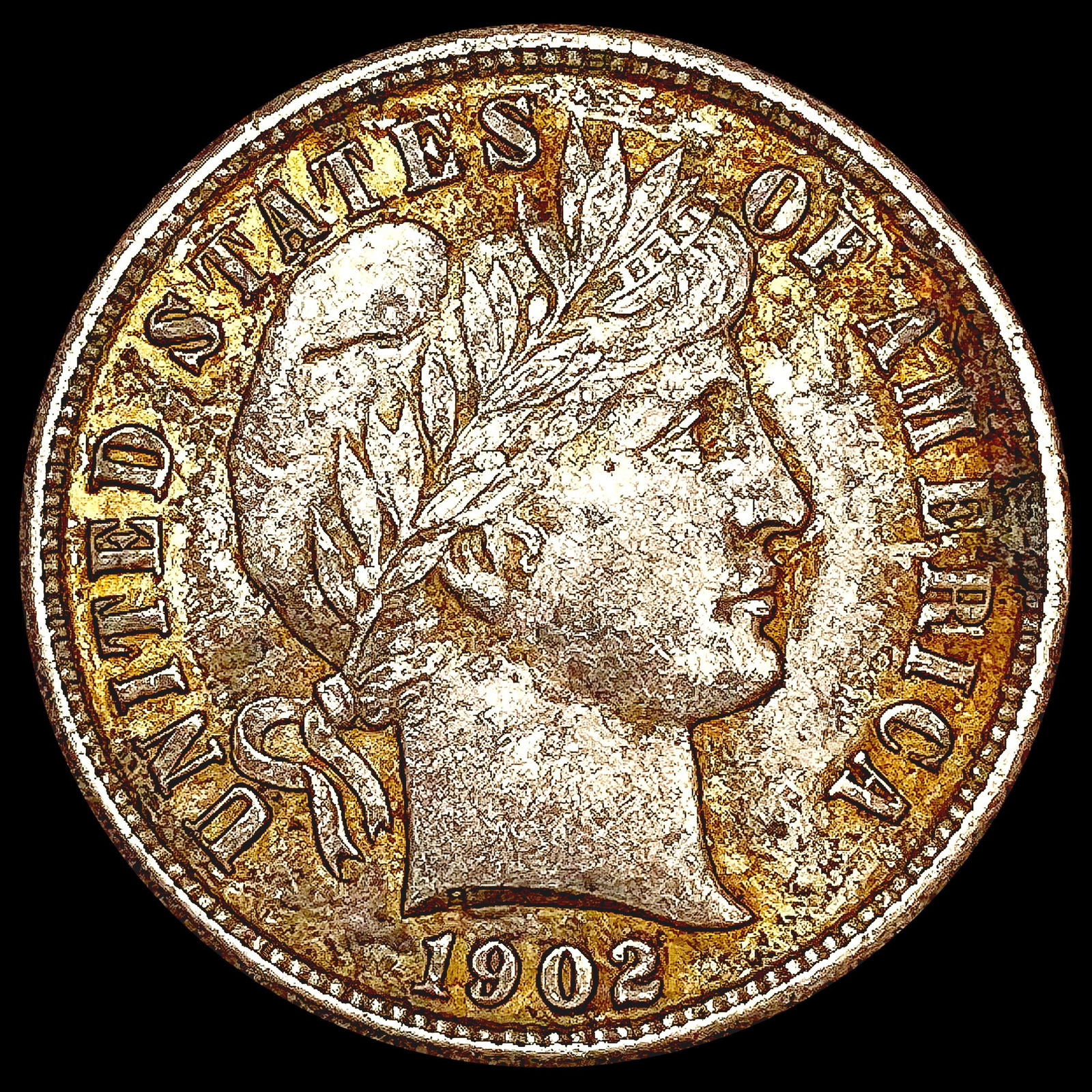 1902 Barber Dime NEARLY UNCIRCULATED (1 of 2)