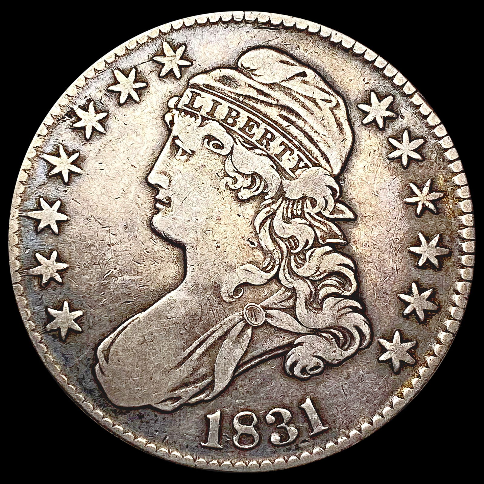 1831 Capped Bust Half Dollar LIGHTLY CIRCULATED (1 of 2)