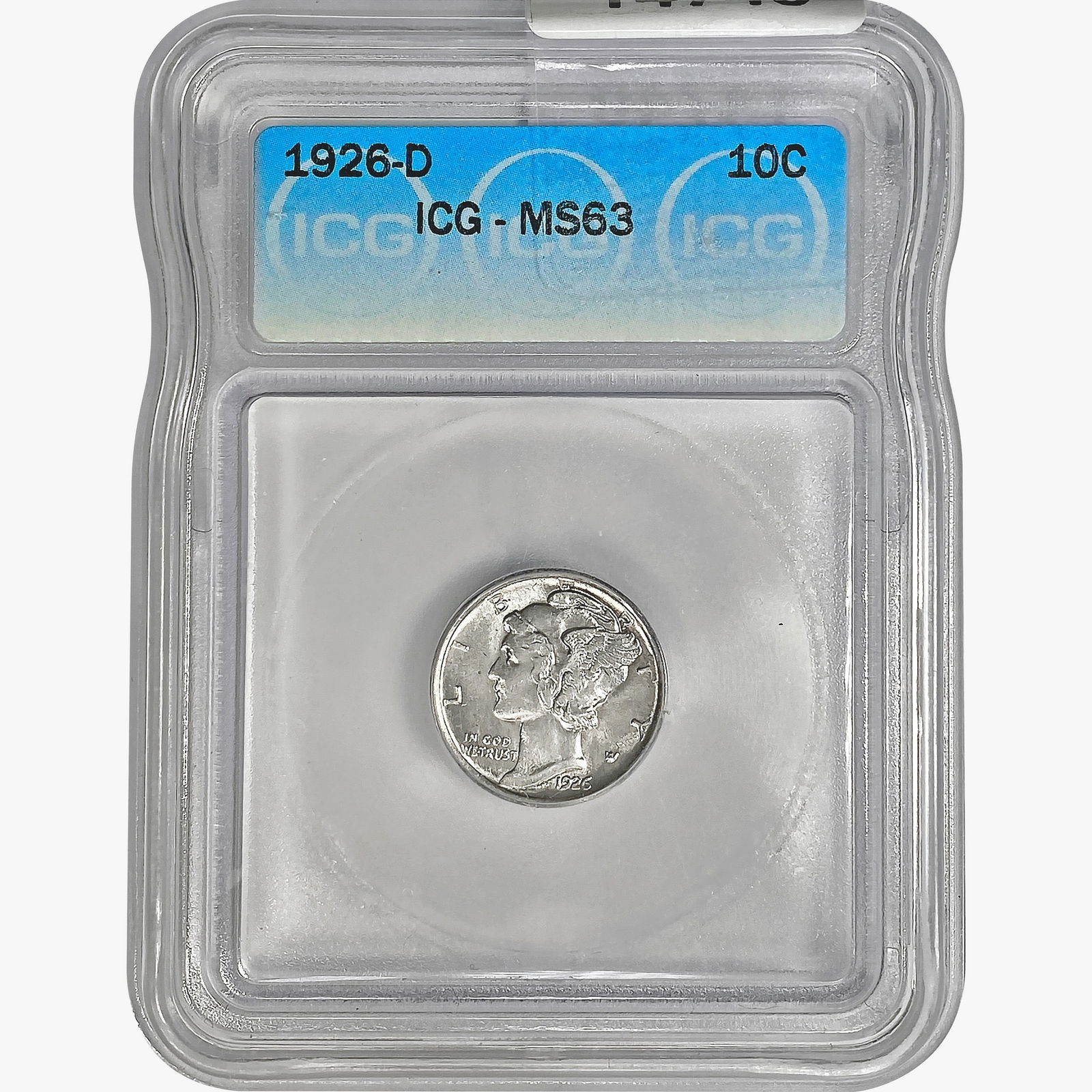 1926-D Mercury Silver Dime ICG MS63 (1 of 2)