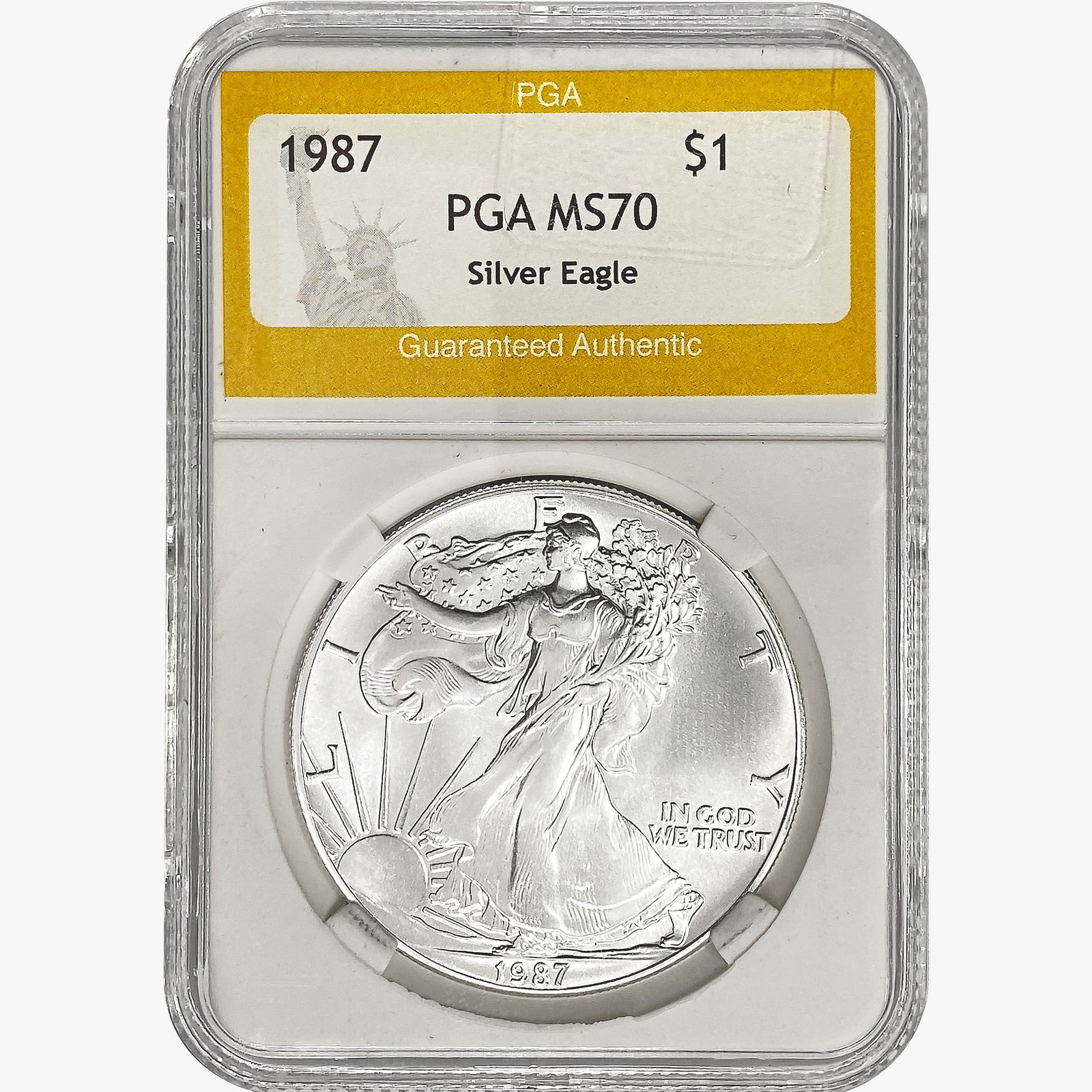 1987 American 1oz Silver Eagle PGA MS70 (1 of 2)