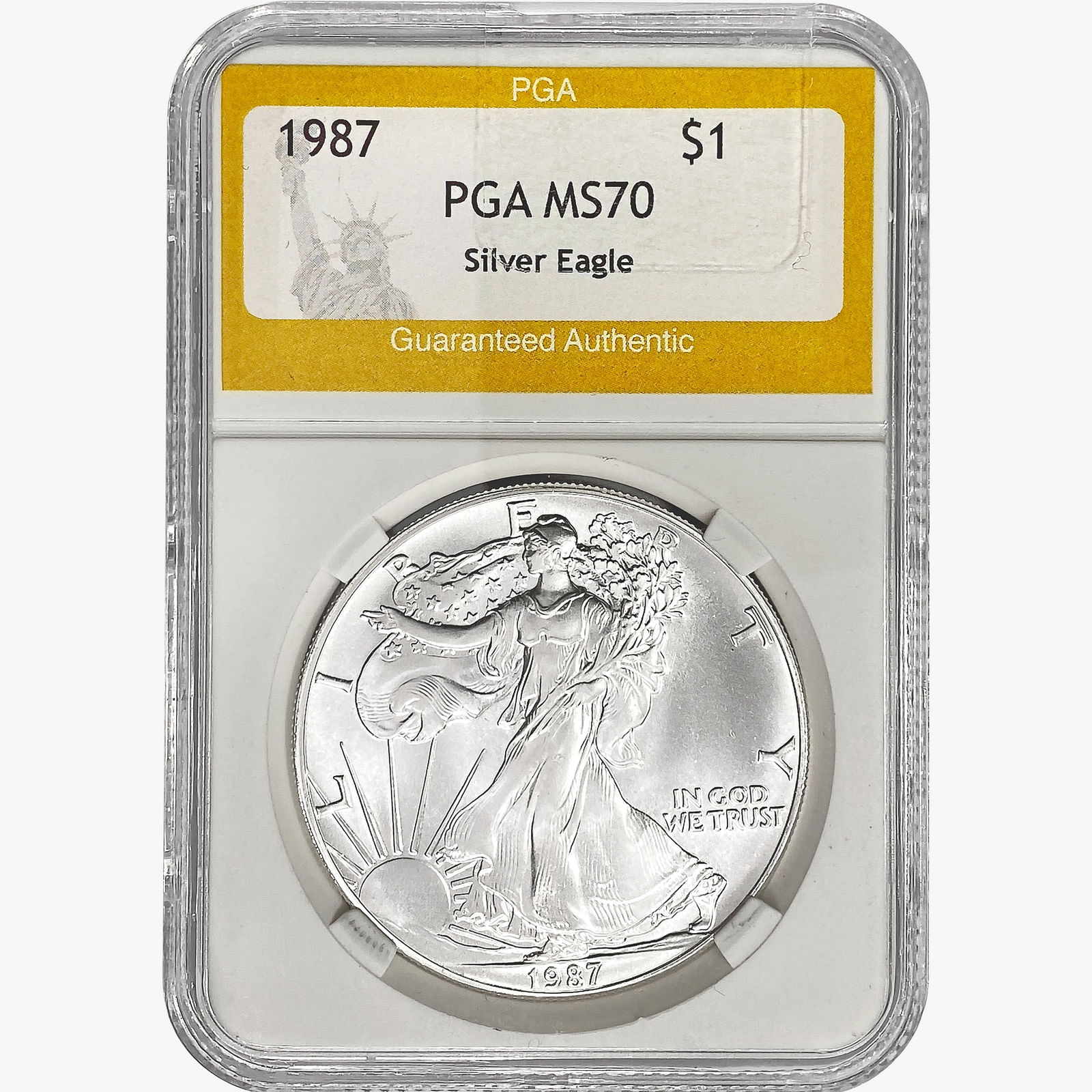 1987 American 1oz Silver Eagle PGA MS70 (1 of 2)
