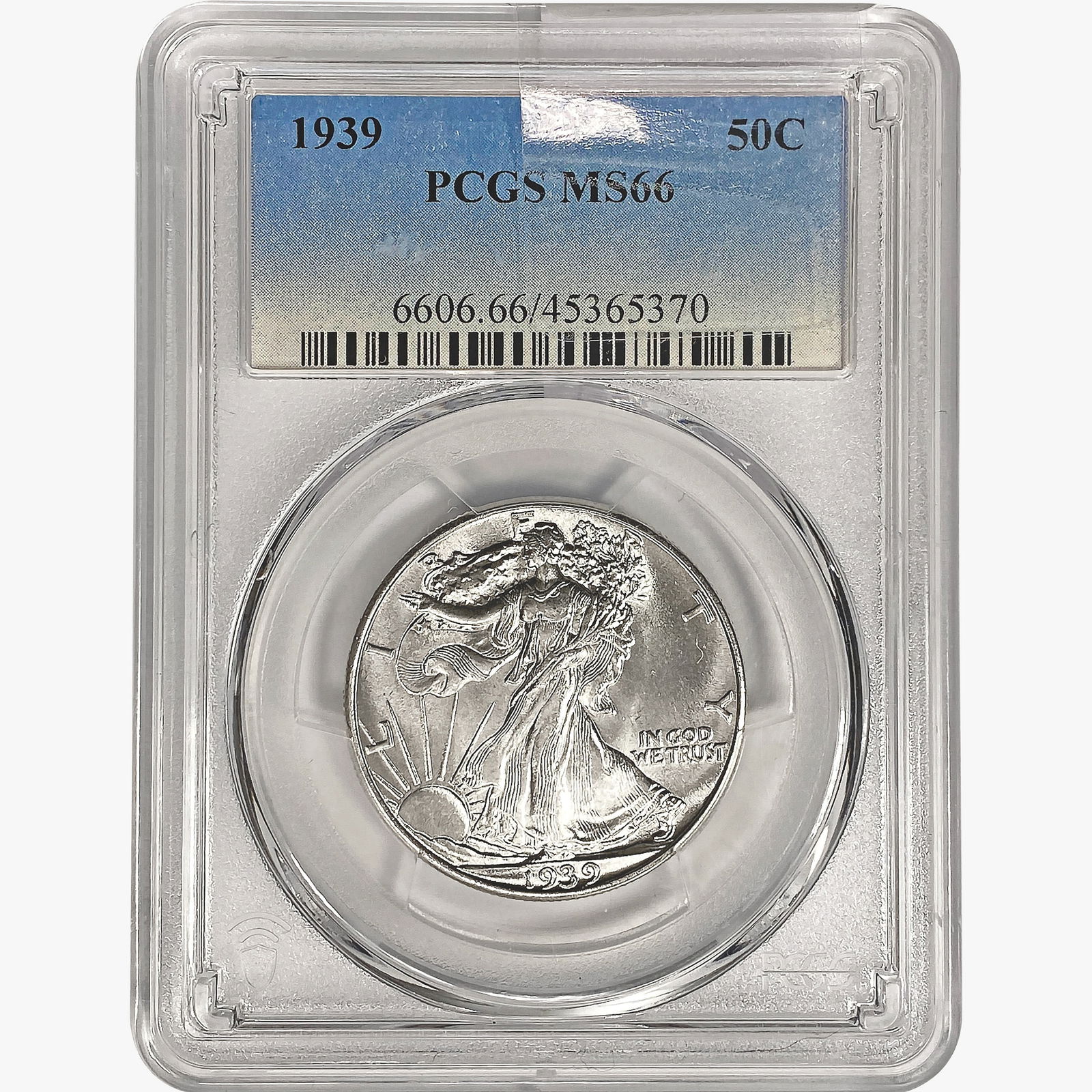 1939 Walking Liberty Half Dollar PCGS MS66 (1 of 2)