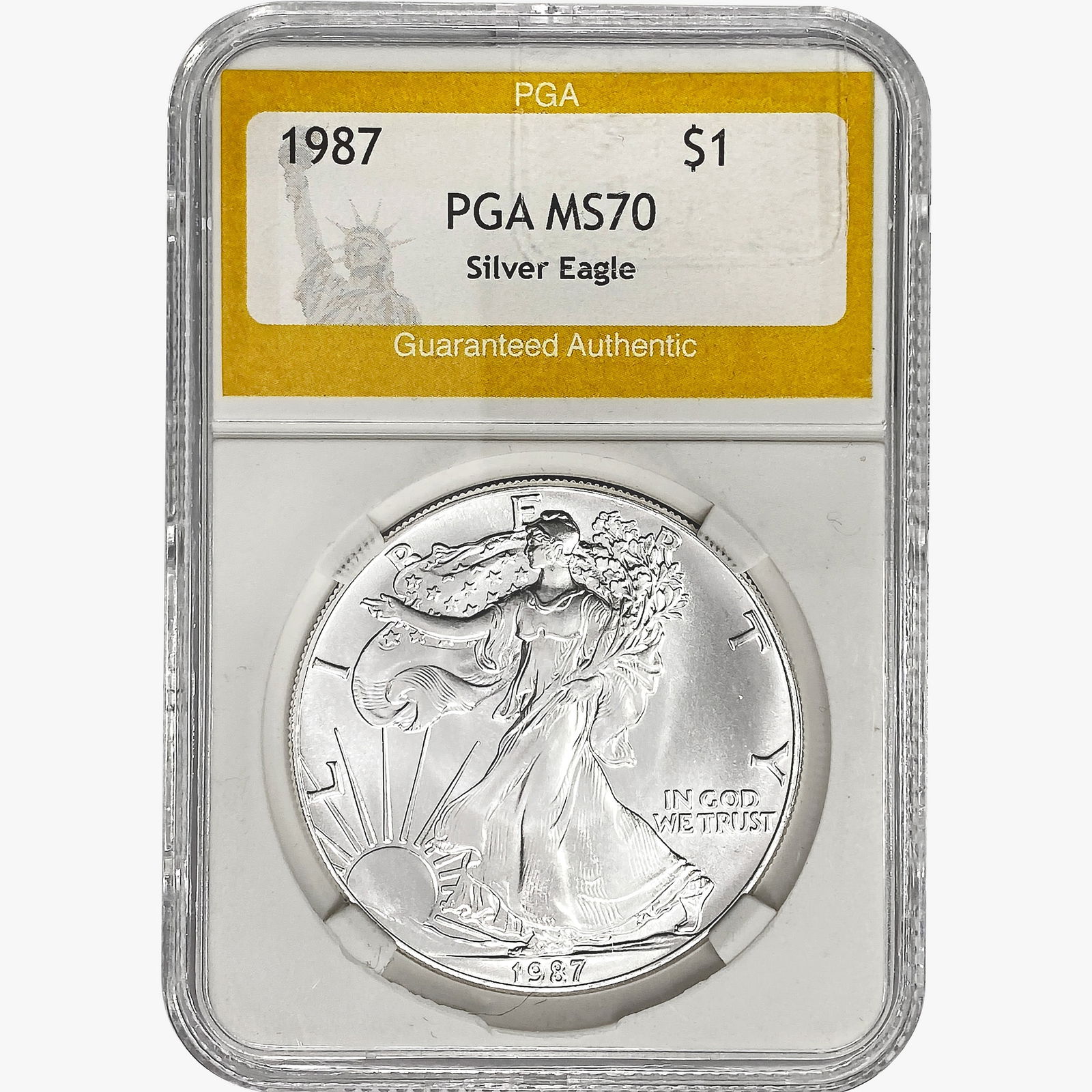 1987 American 1oz Silver Eagle PGA MS70 (1 of 2)