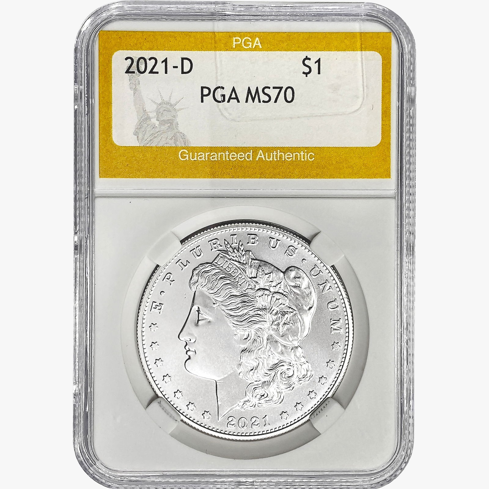 2021-D Morgan Silver Dollar PGA MS70 (1 of 2)