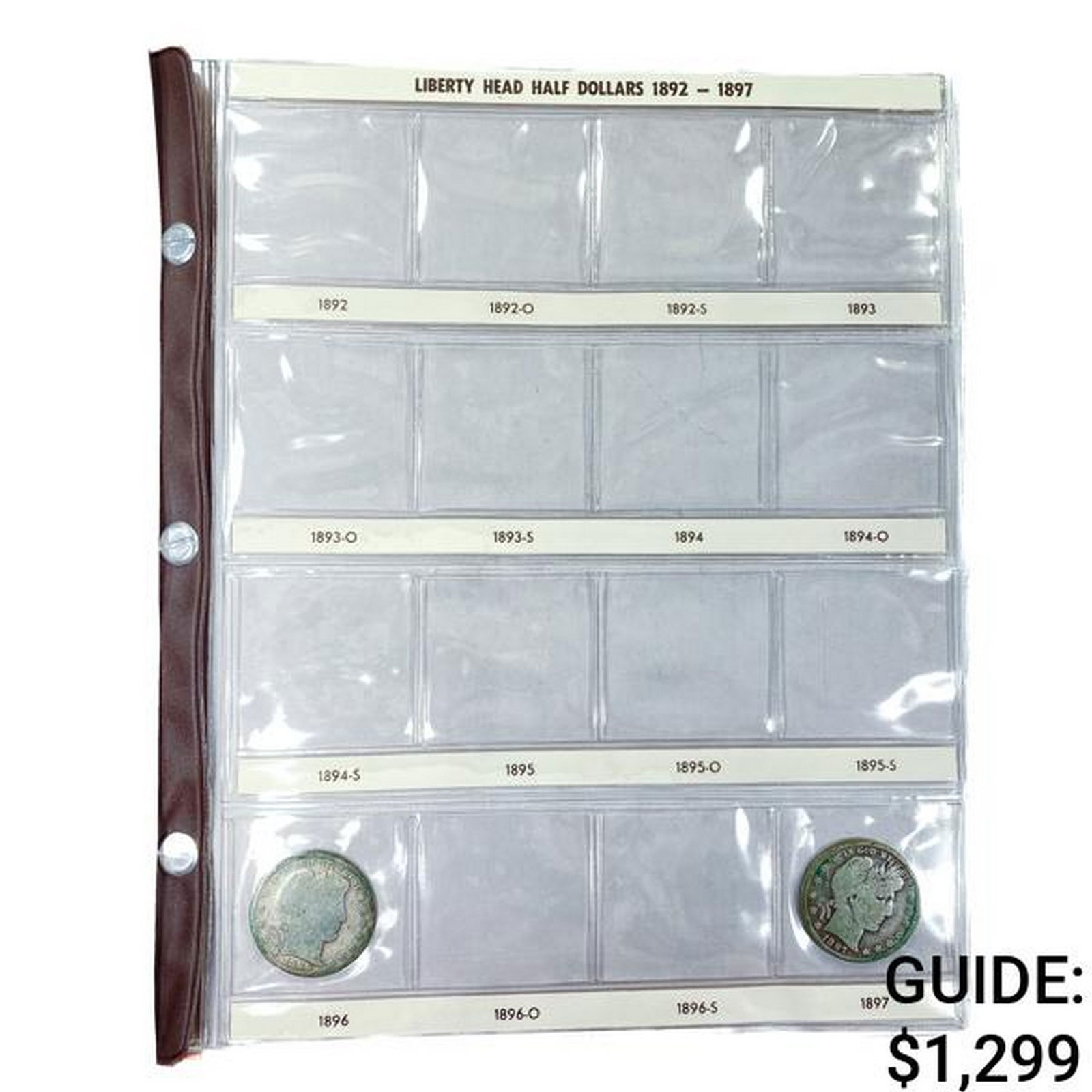 1892-1912 Liberty Head Halves Book [32 Coins] (1 of 11)