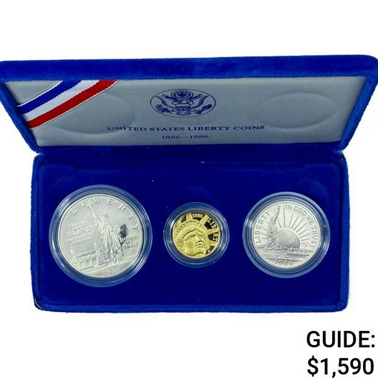 1986 US .25oz Gold & Silver 3 Coin Set (1 of 2)