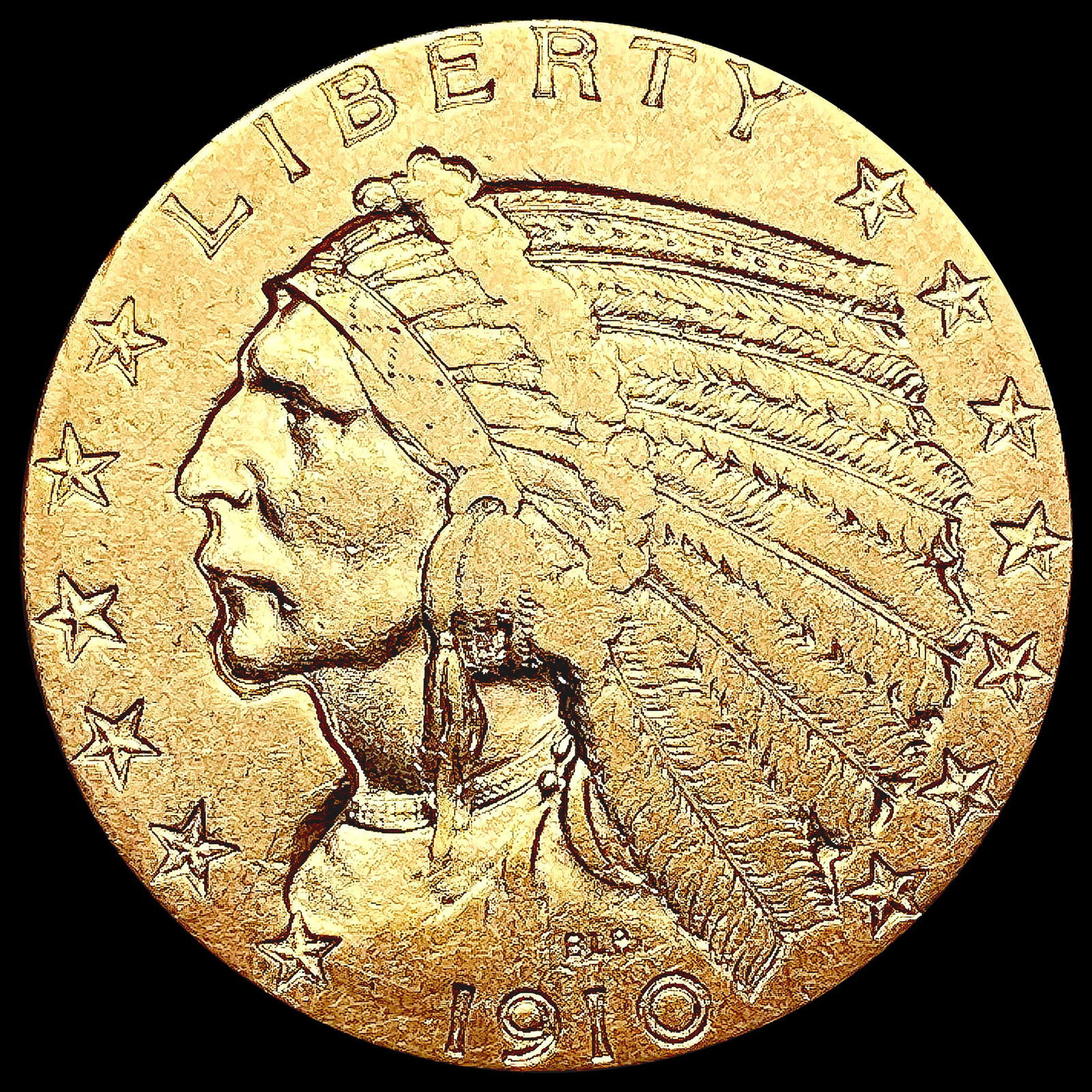 1910-S $5 Gold Half Eagle CLOSELY UNCIRCULATED (1 of 2)