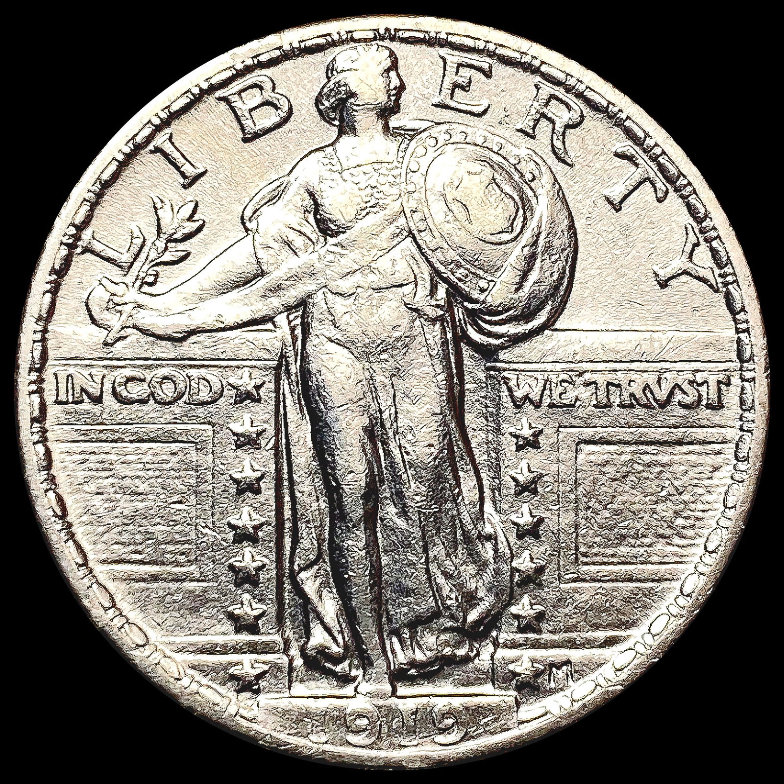 1919 Standing Liberty Quarter CLOSELY UNCIRCULATED (1 of 2)