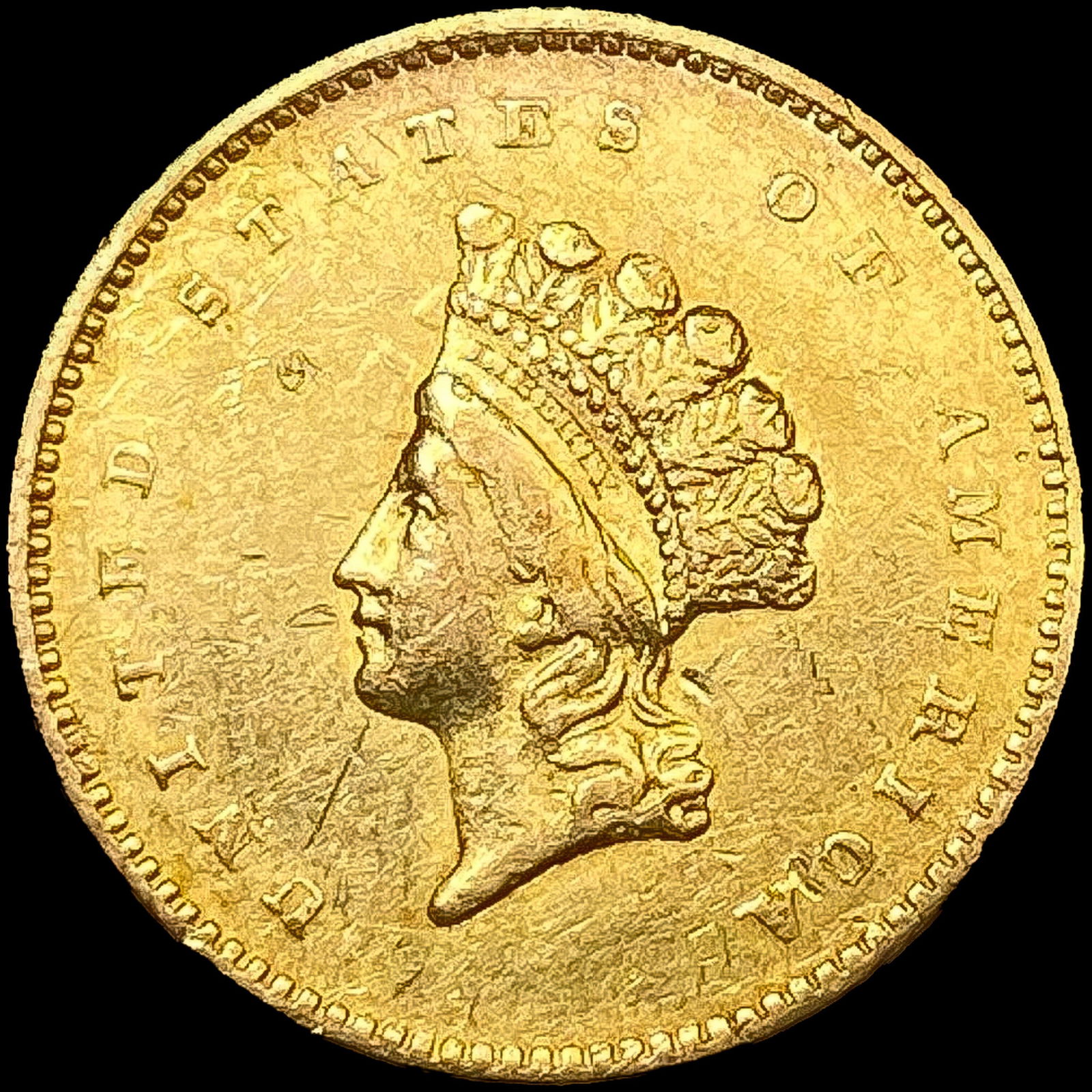 1854 Rare Gold Dollar CLOSELY UNCIRCULATED (1 of 2)