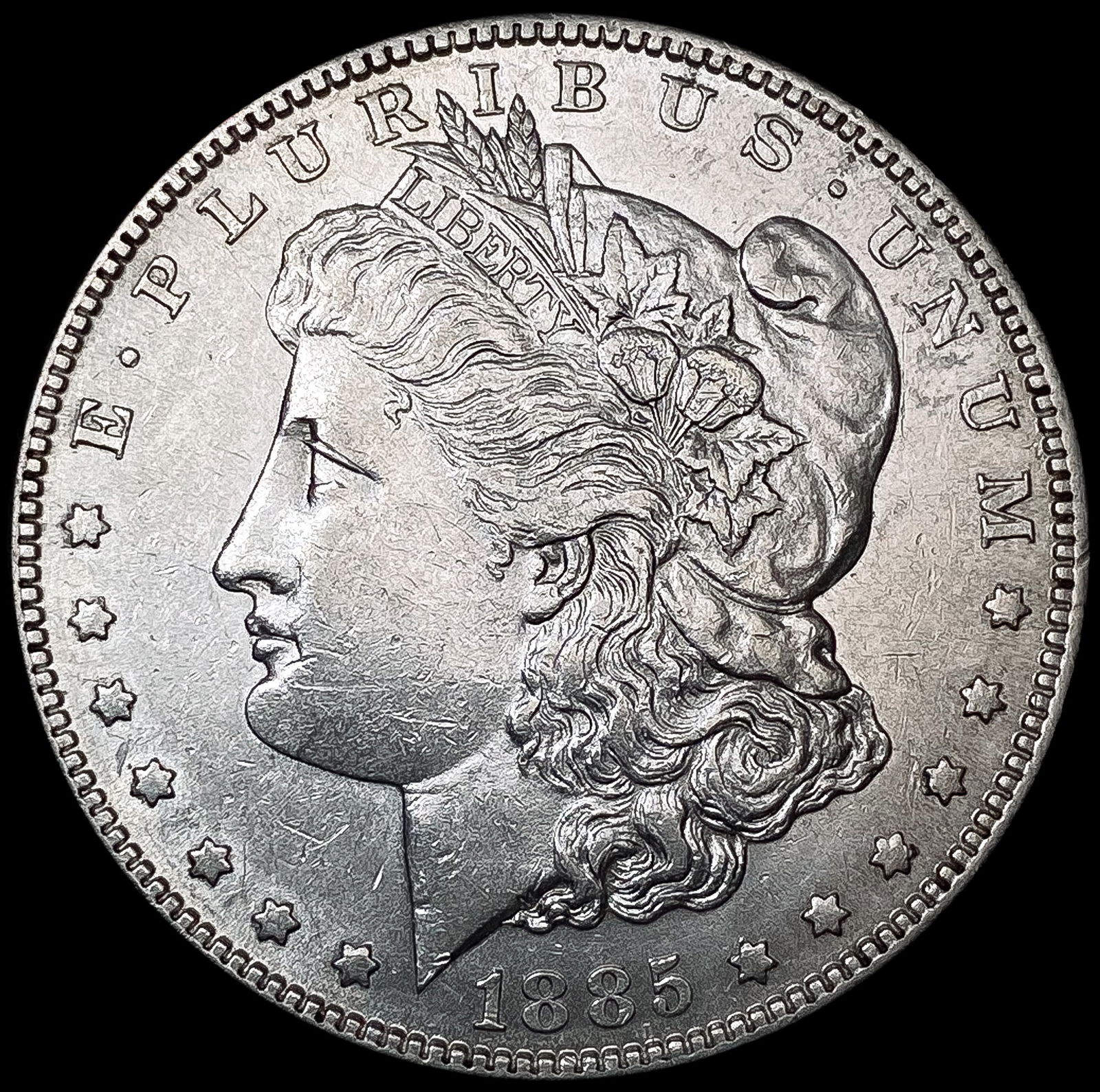 1885-S Morgan Silver Dollar CLOSELY UNCIRCULATED (1 of 2)
