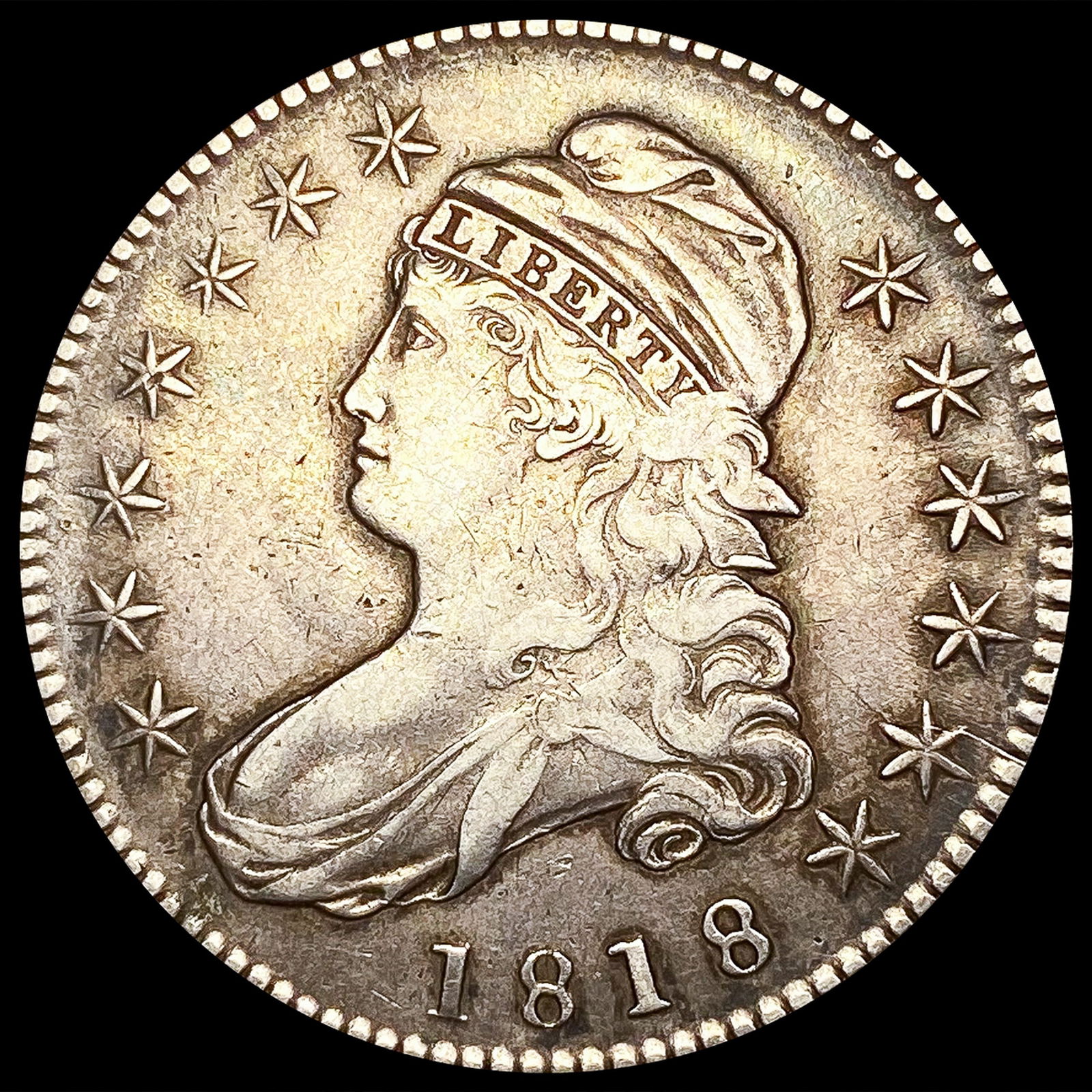 1818 Capped Bust Half Dollar ABOUT UNCIRCULATED (1 of 2)