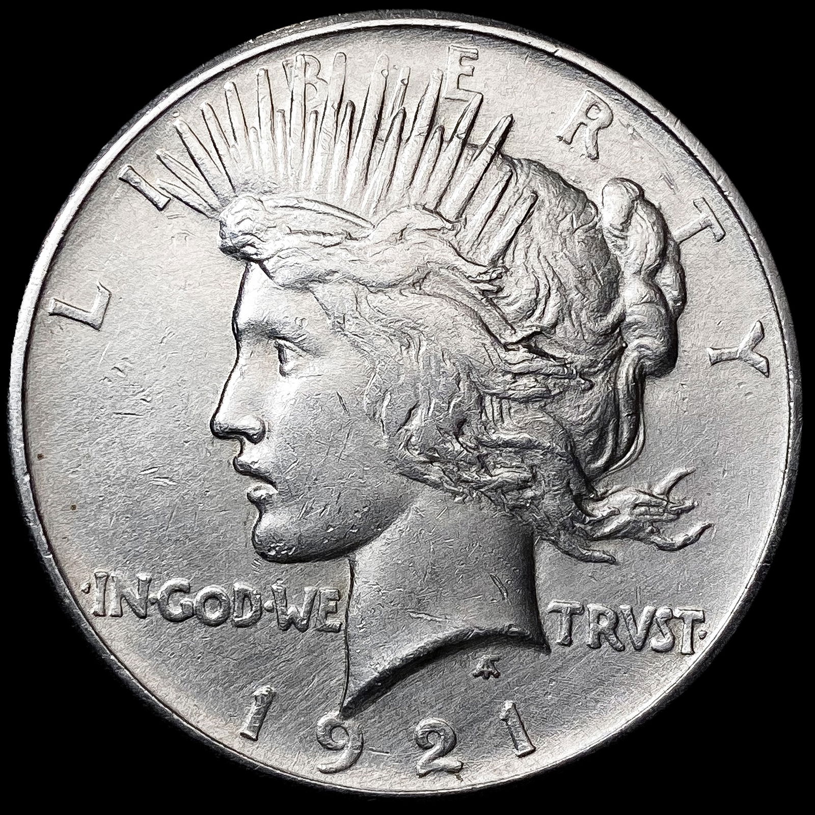 1921 Silver Peace Dollar NEARLY UNCIRCULATED (1 of 2)