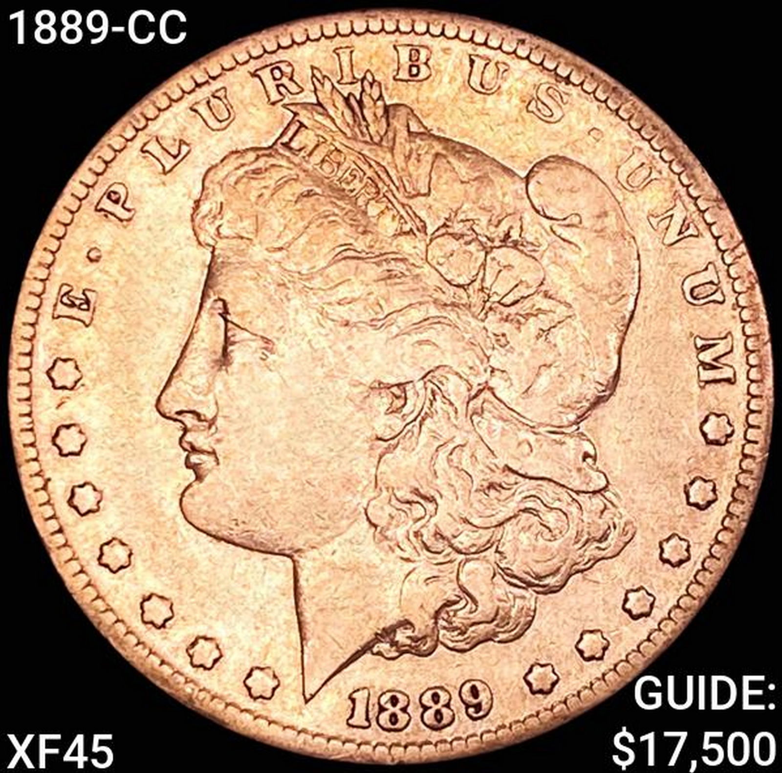 1889-CC Morgan Silver Dollar NEARLY UNCIRCULATED (1 of 2)
