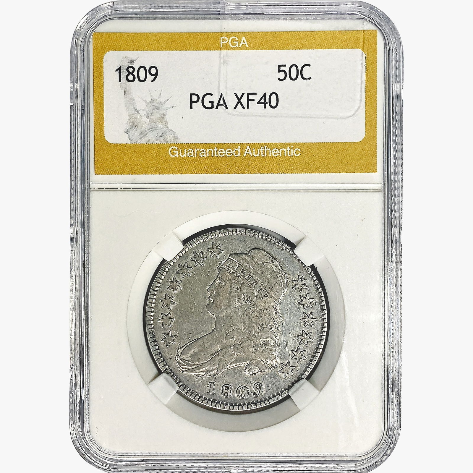 1809 Capped Bust Half Dollar PGA XF40 (1 of 2)
