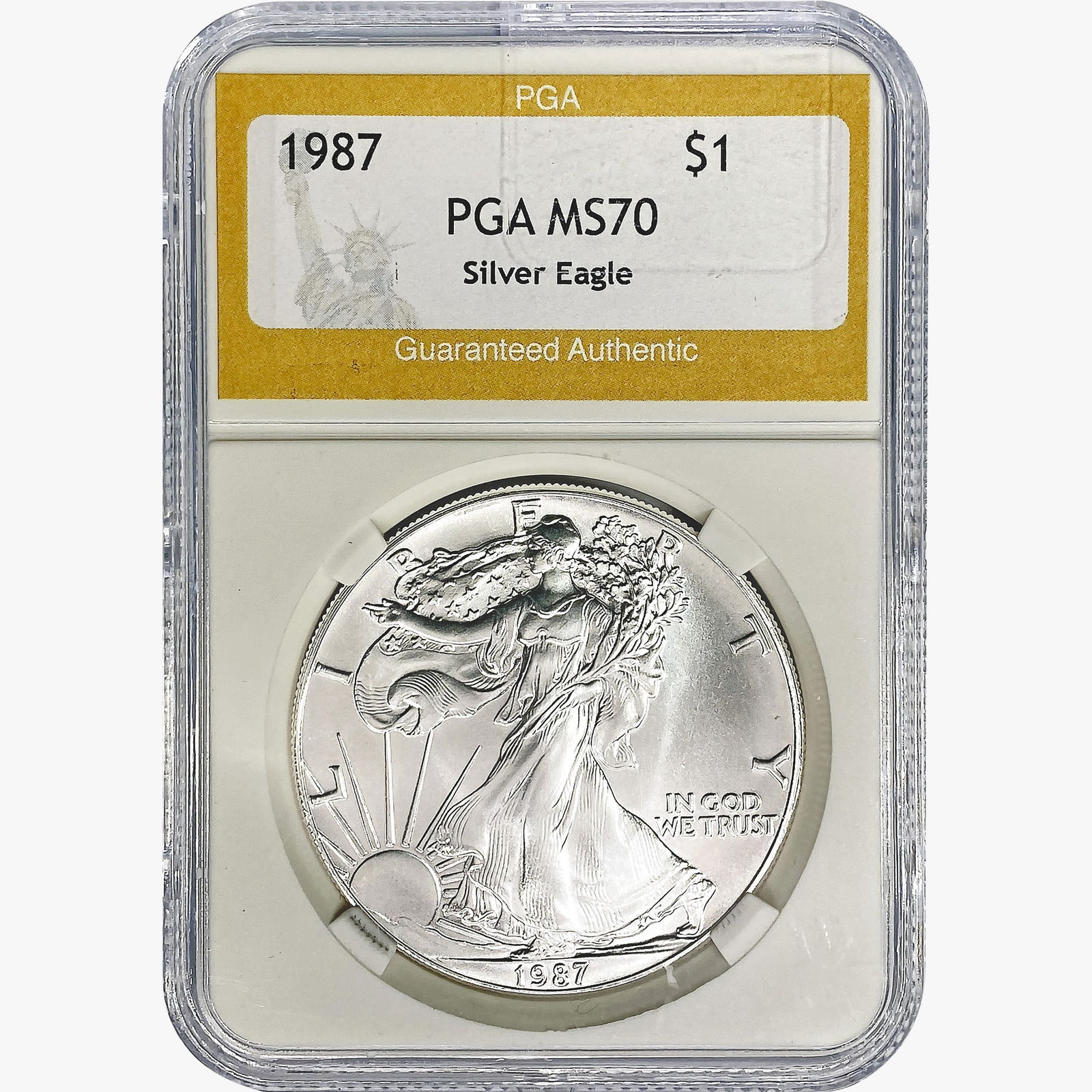 1987 American 1oz Silver Eagle PGA MS70 (1 of 2)