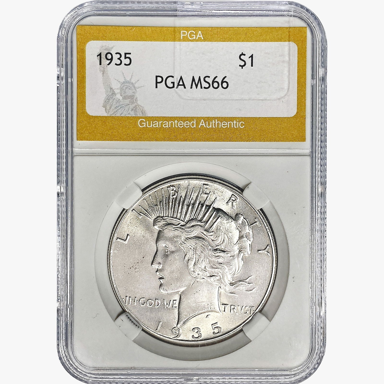 1935 Silver Peace Dollar PGA MS66 (1 of 2)