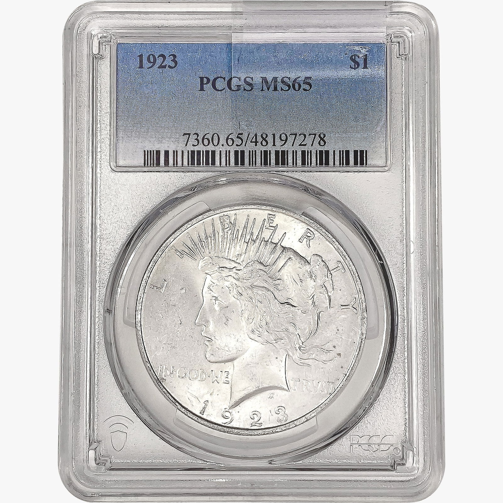 1923 Silver Peace Dollar PCGS MS65 (1 of 2)