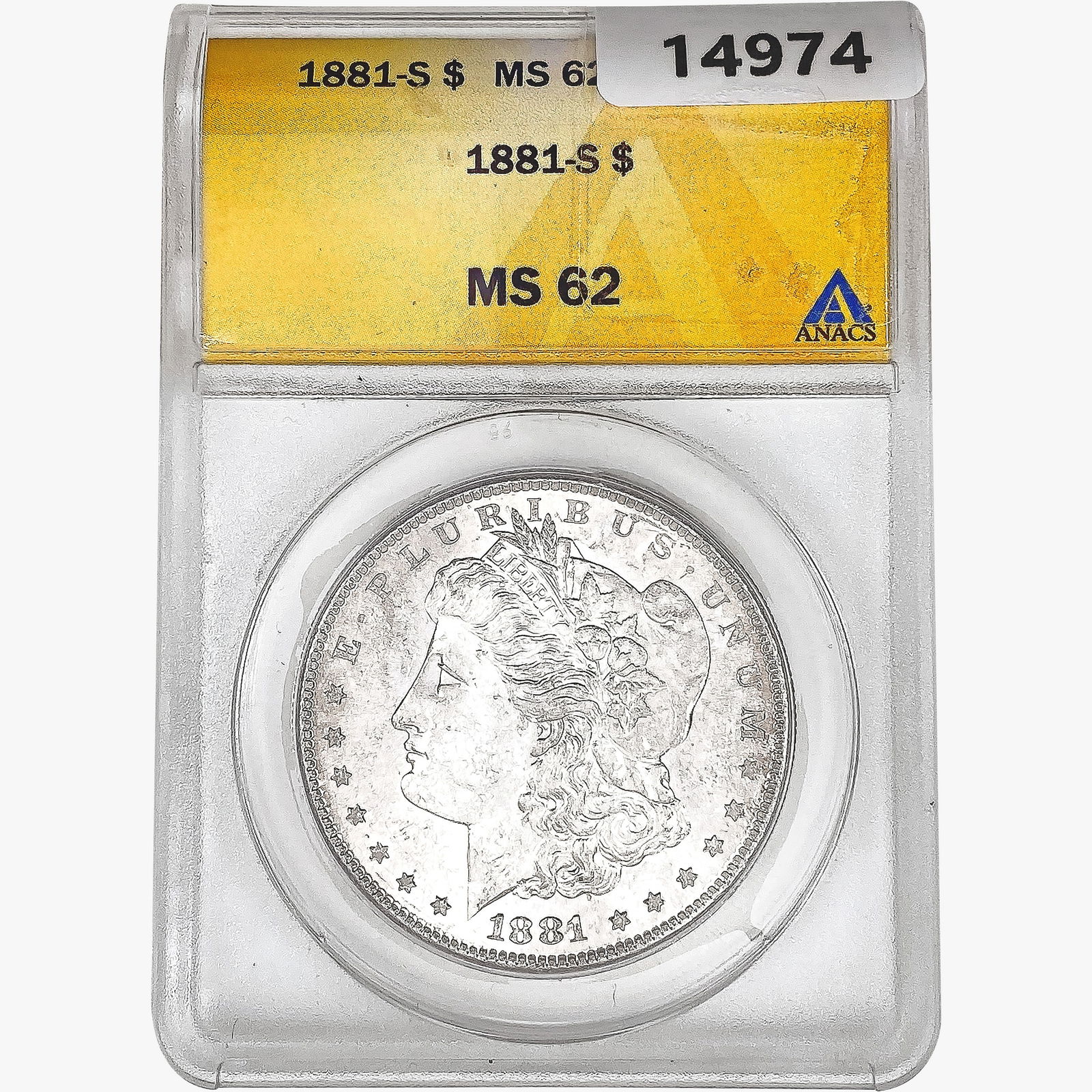 1881-S Morgan Silver Dollar ANACS MS62 (1 of 2)