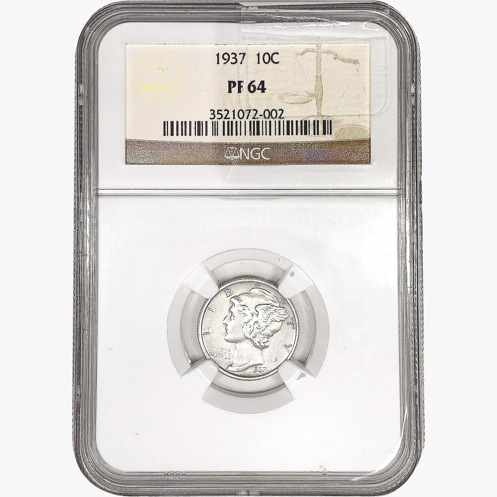 1937 Mercury Silver Dime NGC PF64 (1 of 2)