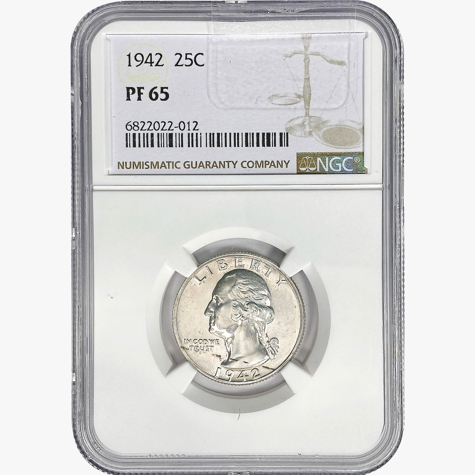 1942 Washington Silver Quarter NGC PF65 (1 of 2)