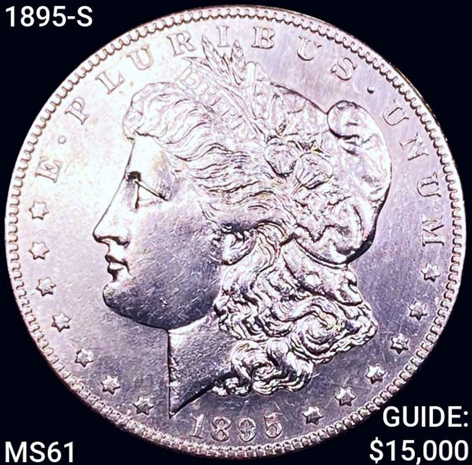 1895-S Morgan Silver Dollar UNCIRCULATED: 1895-S Morgan Silver Dollar UNCIRCULATED