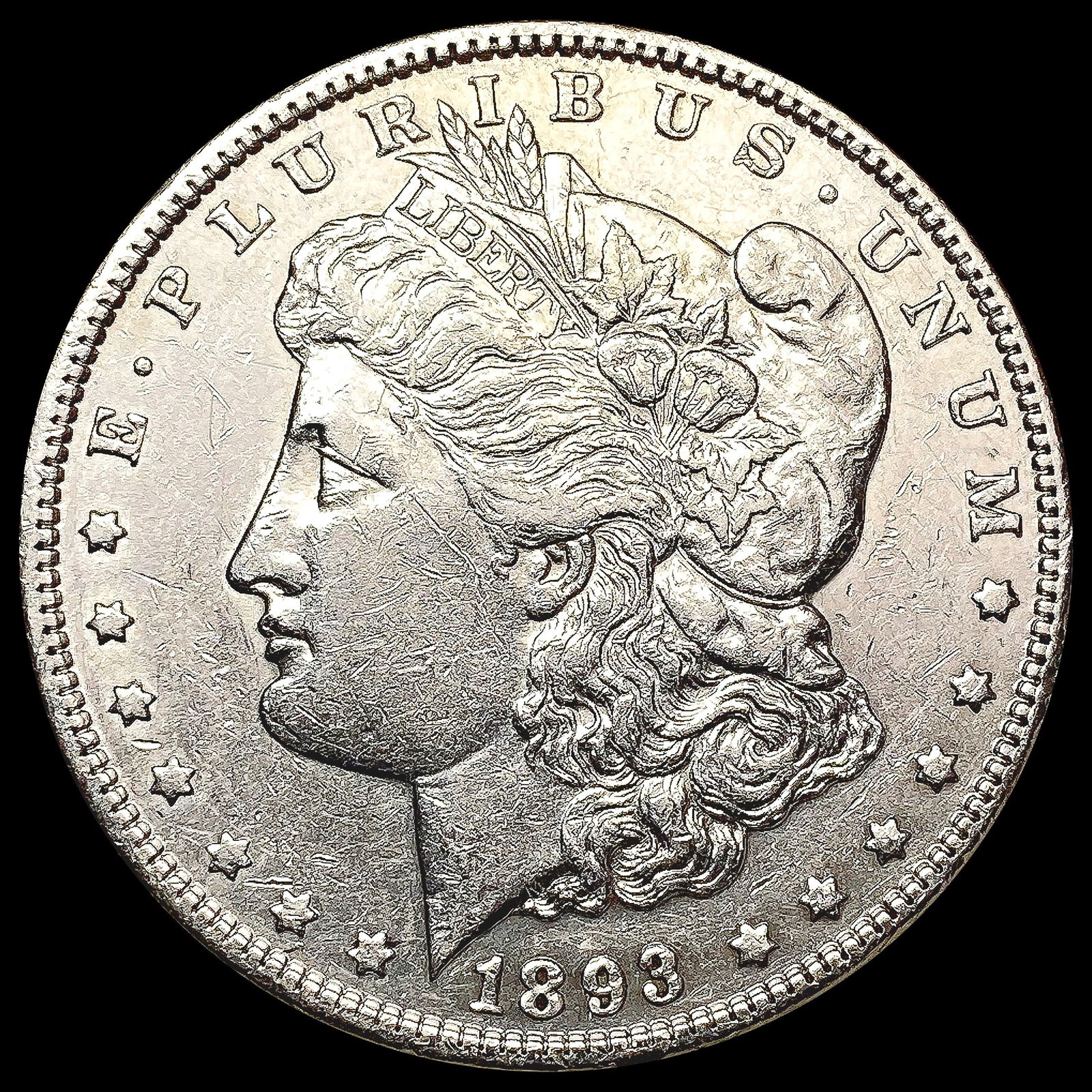 1893 Morgan Silver Dollar CHOICE AU (1 of 2)