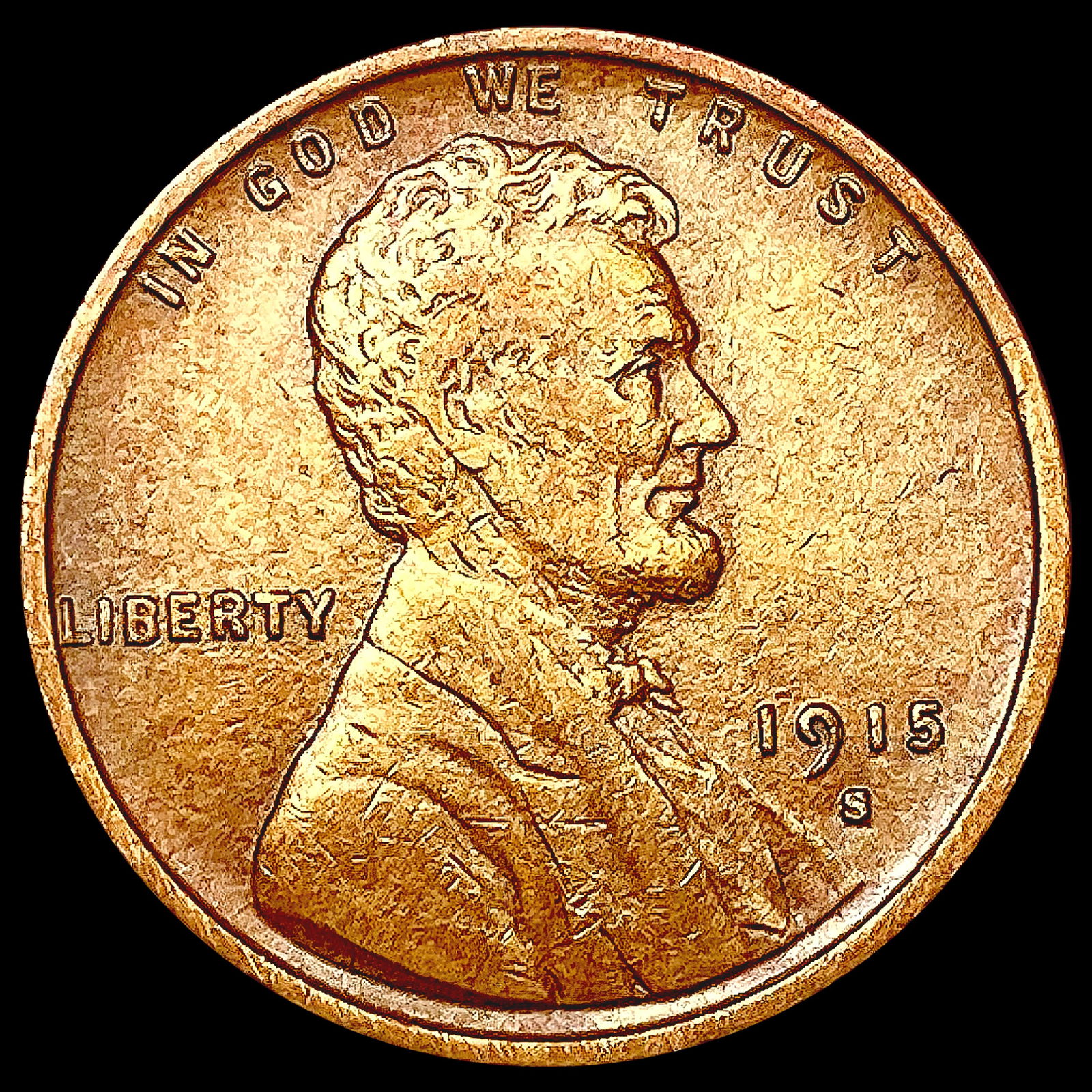 1915-S RB Wheat Cent CHOICE AU (1 of 2)