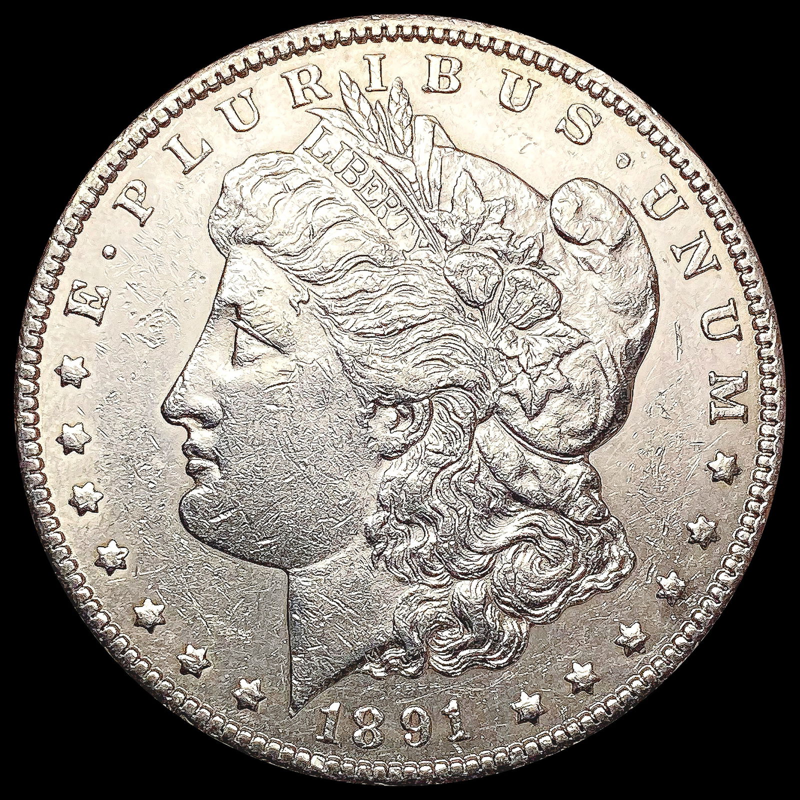 1891-CC Morgan Silver Dollar CHOICE AU (1 of 2)