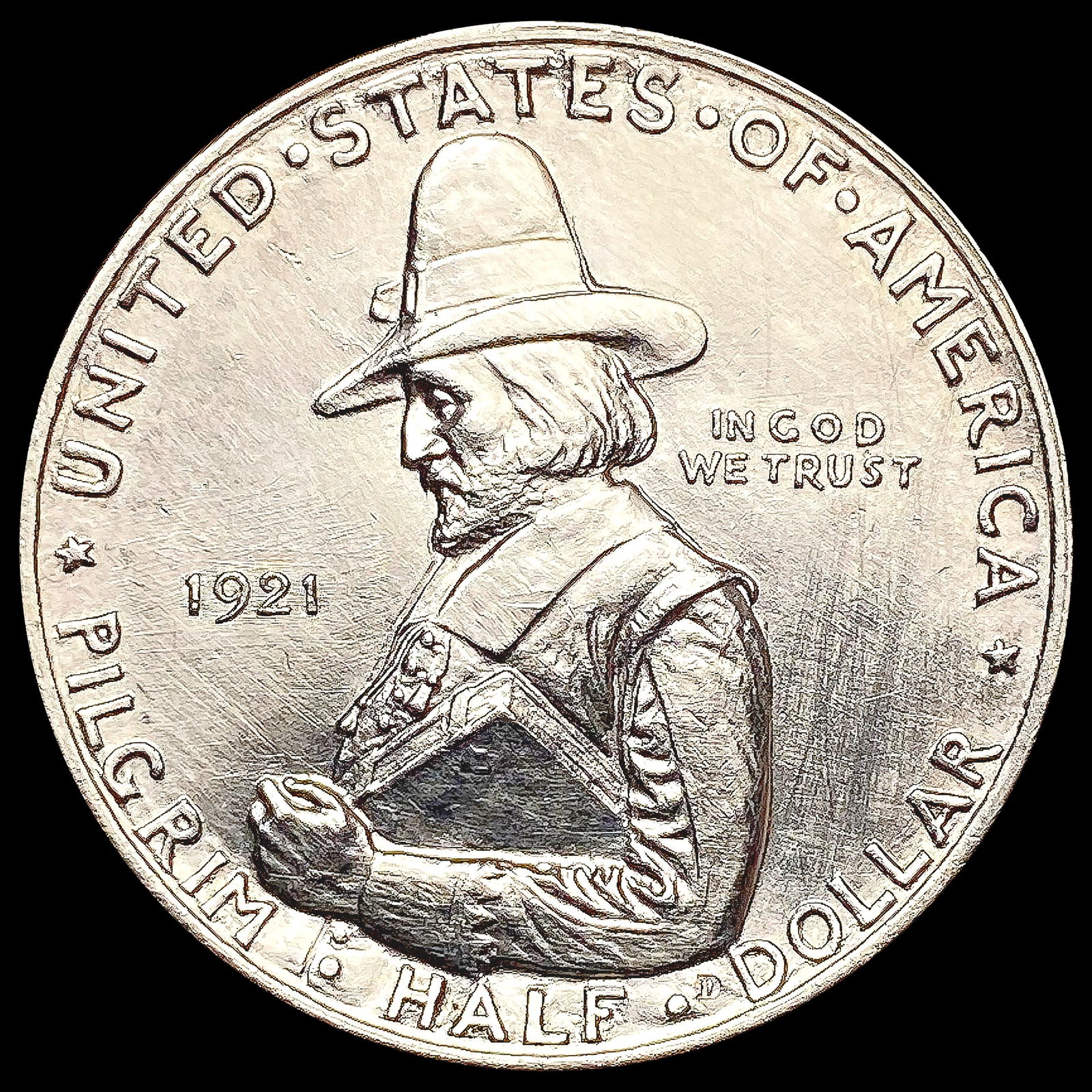 1921 Pilgrim Half Dollar HIGH GRADE (1 of 2)